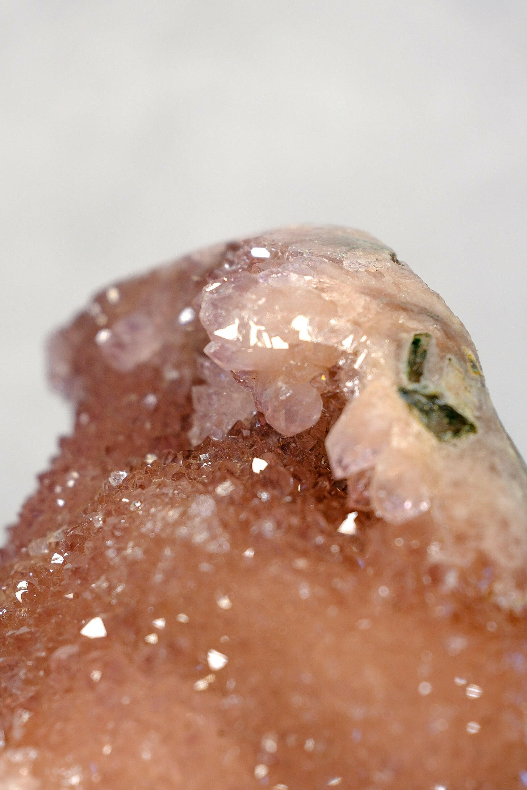 Pink Amethyst on Stand Healing Crystal.