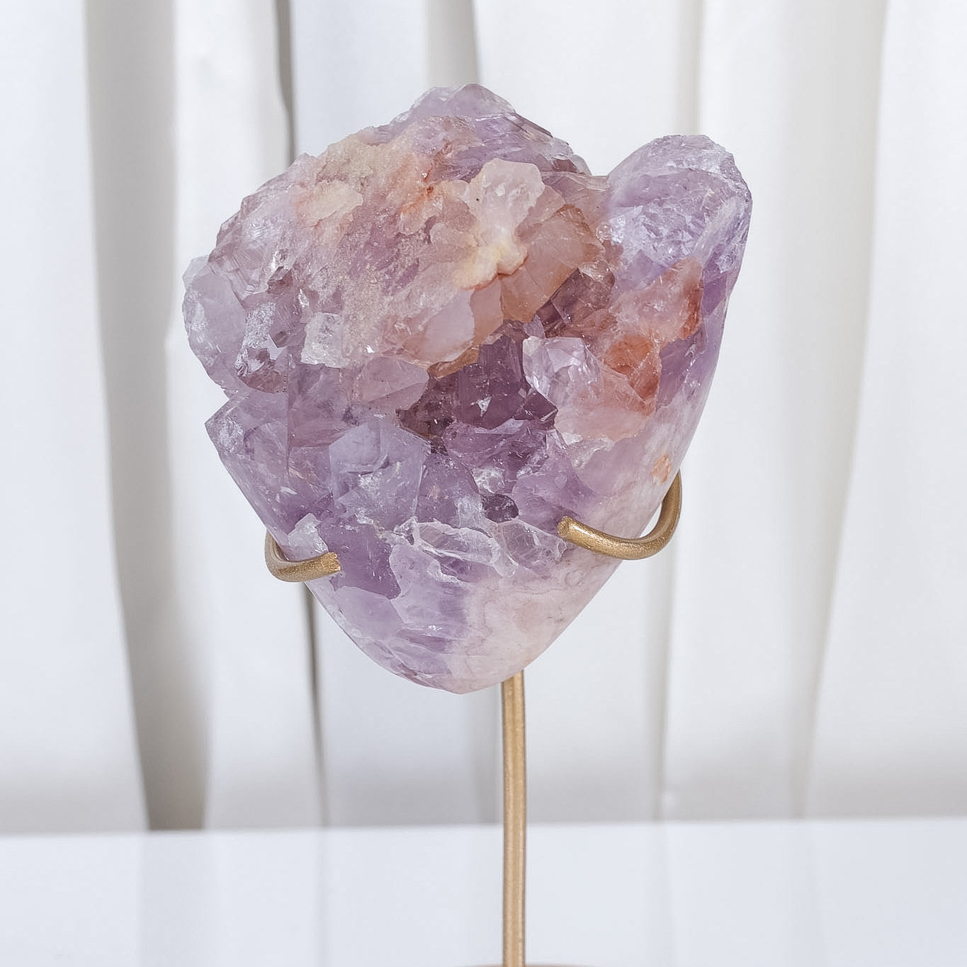 Pink Amethyst Cluster on Stand