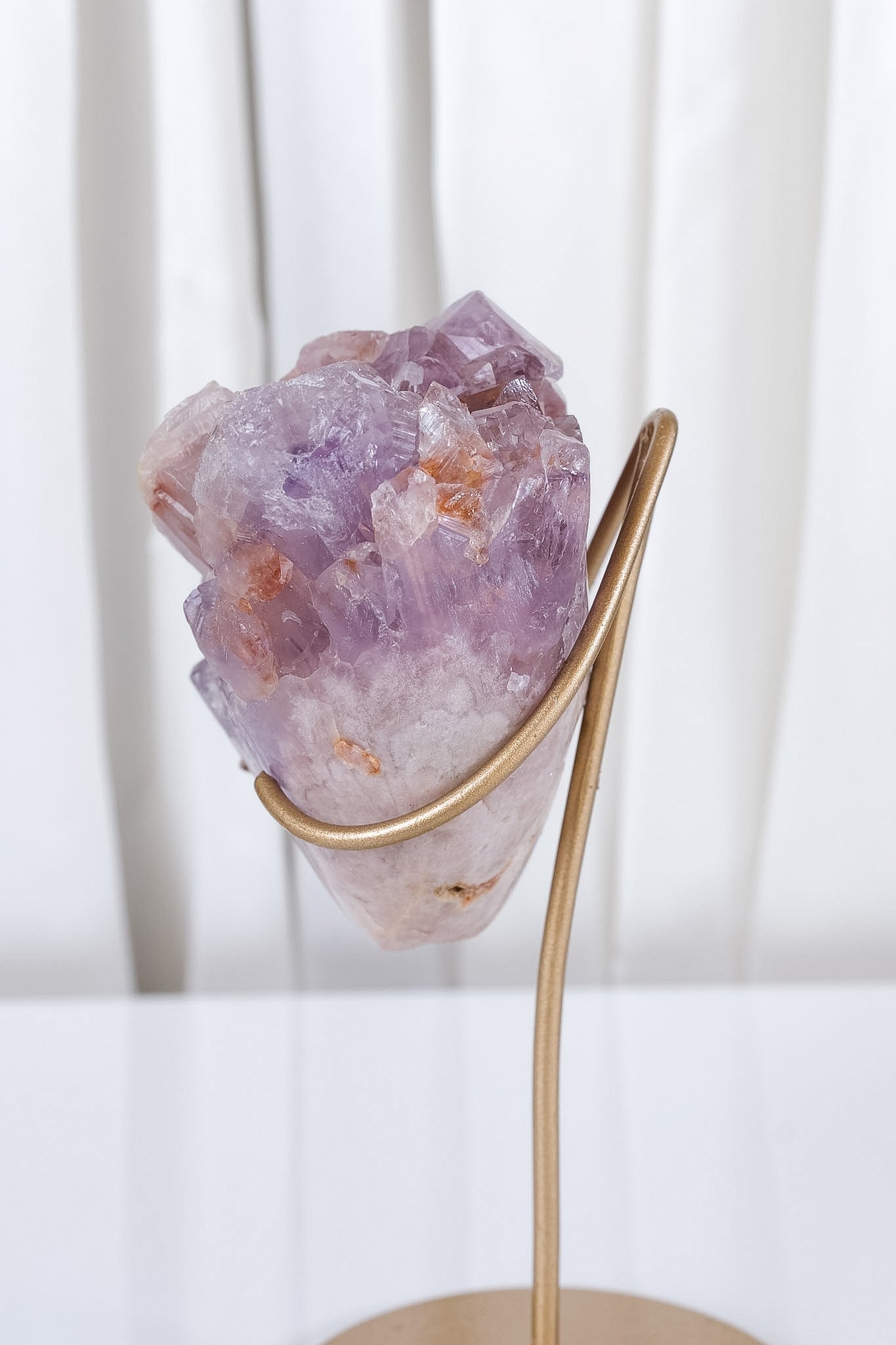 Pink Amethyst Cluster on Stand