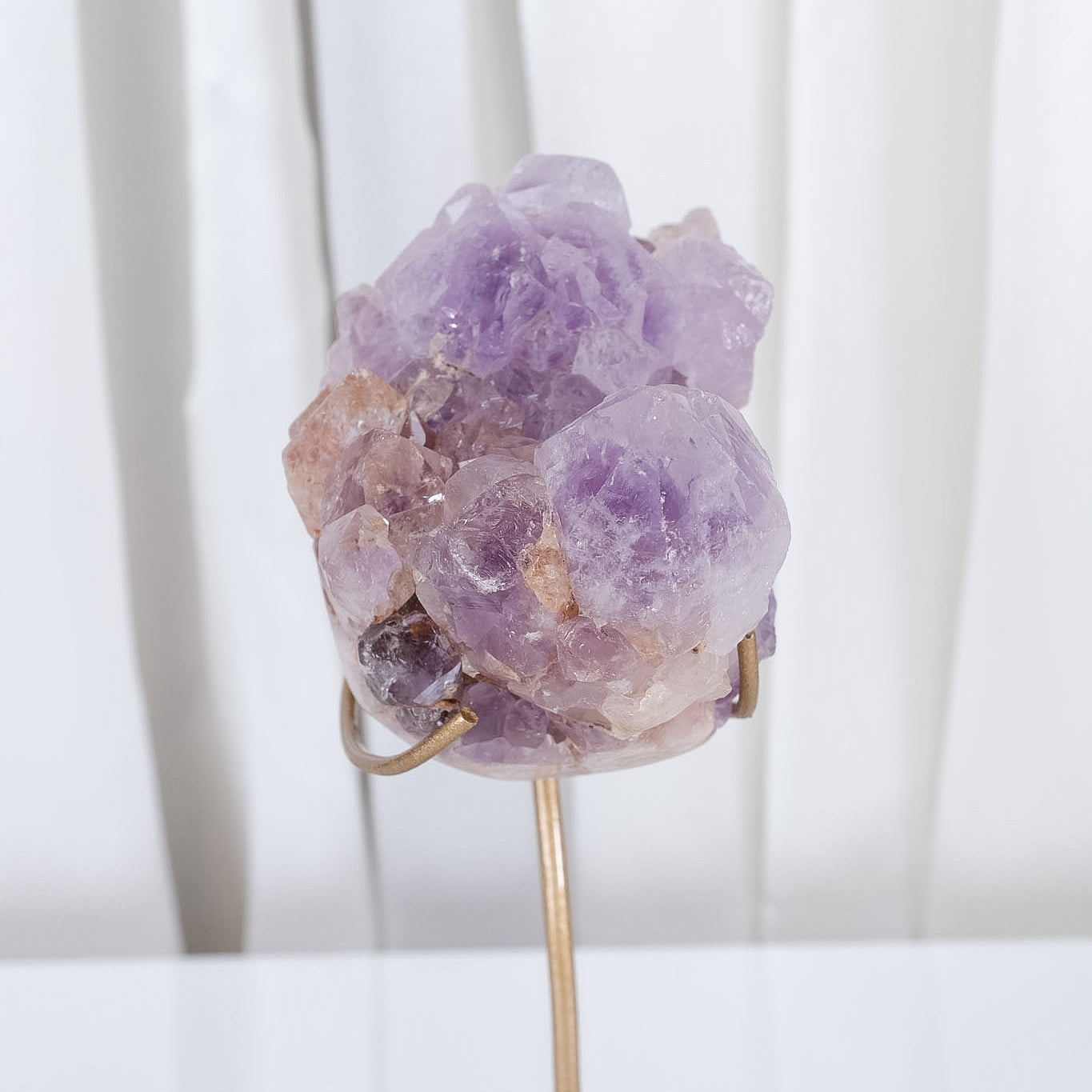 Pink Amethyst Cluster on Stand