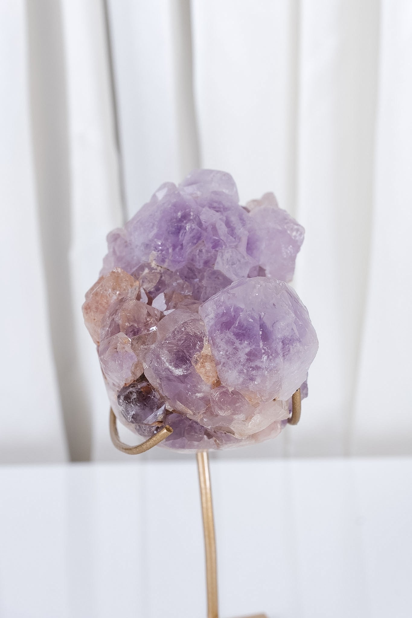 Pink Amethyst Cluster on Stand