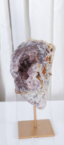 Pink Amethyst Cluster on Stand