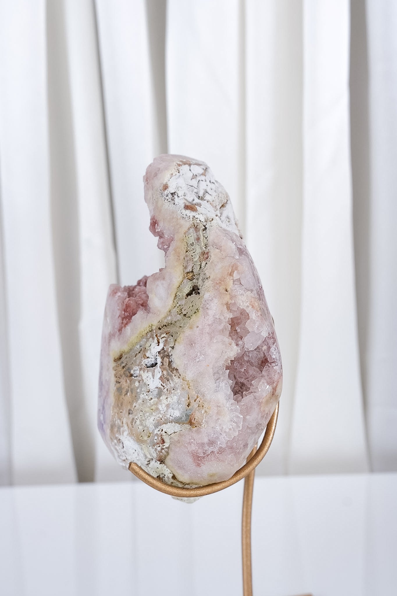 Pink Amethyst Cluster on Stand