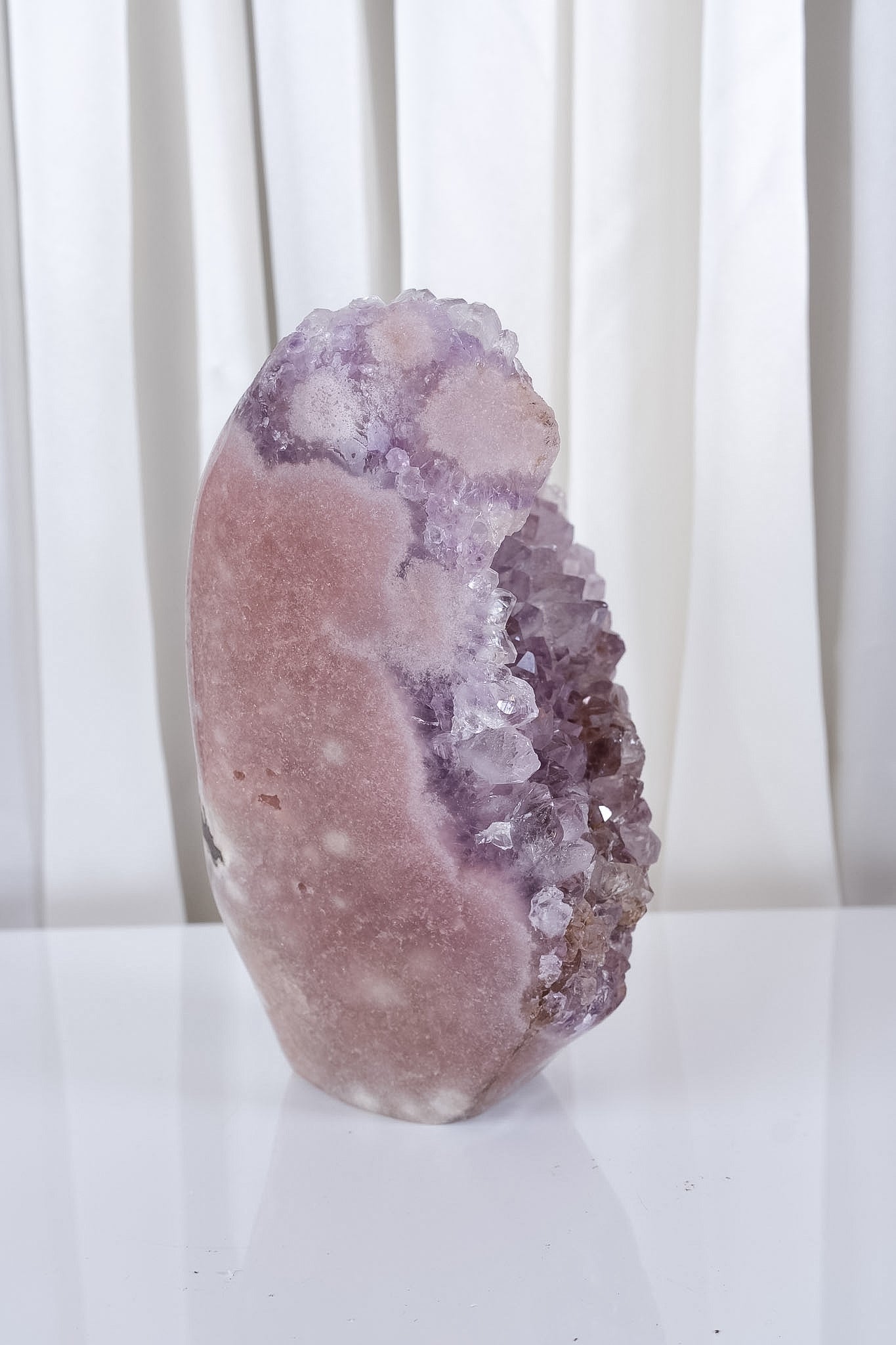 Pink Amethyst Cutbase Cluster