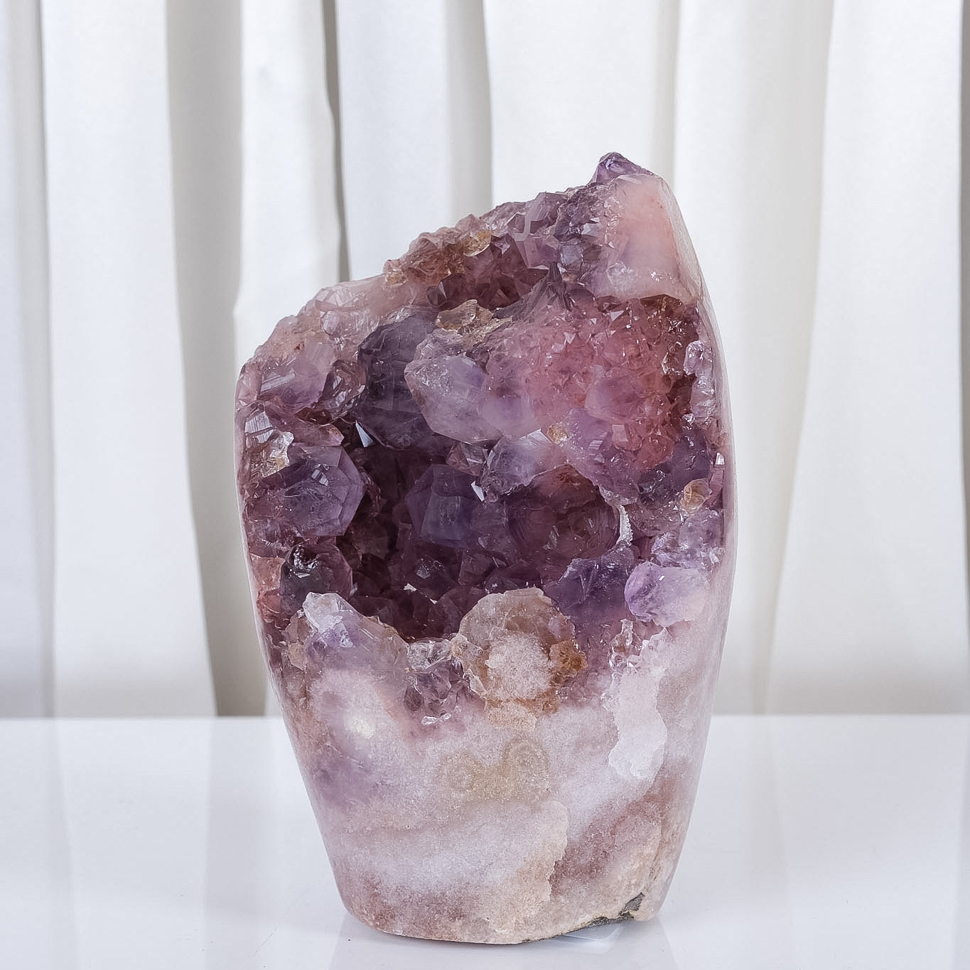 Pink Amethyst Cutbase Cluster