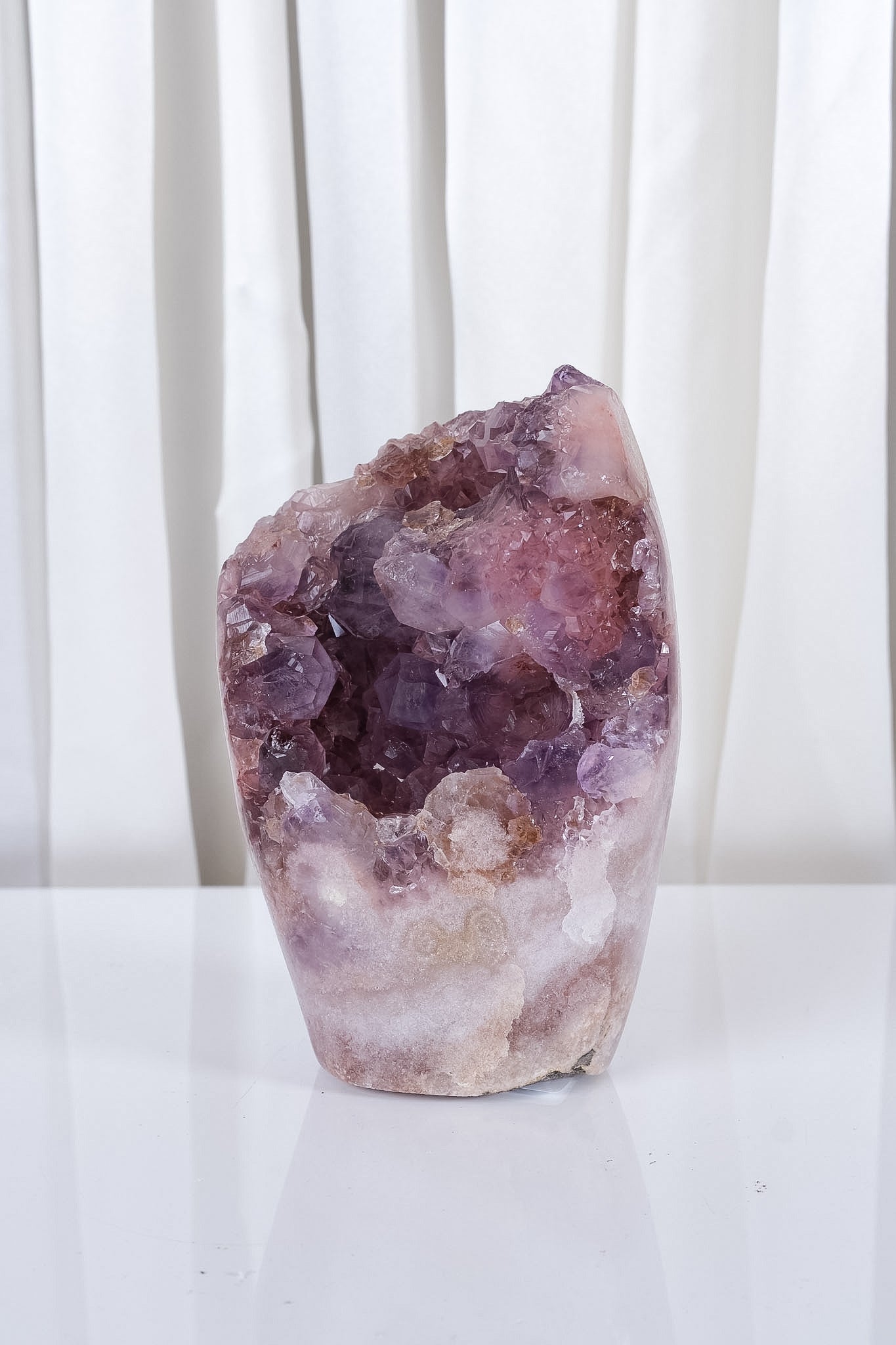 Pink Amethyst Cutbase Cluster