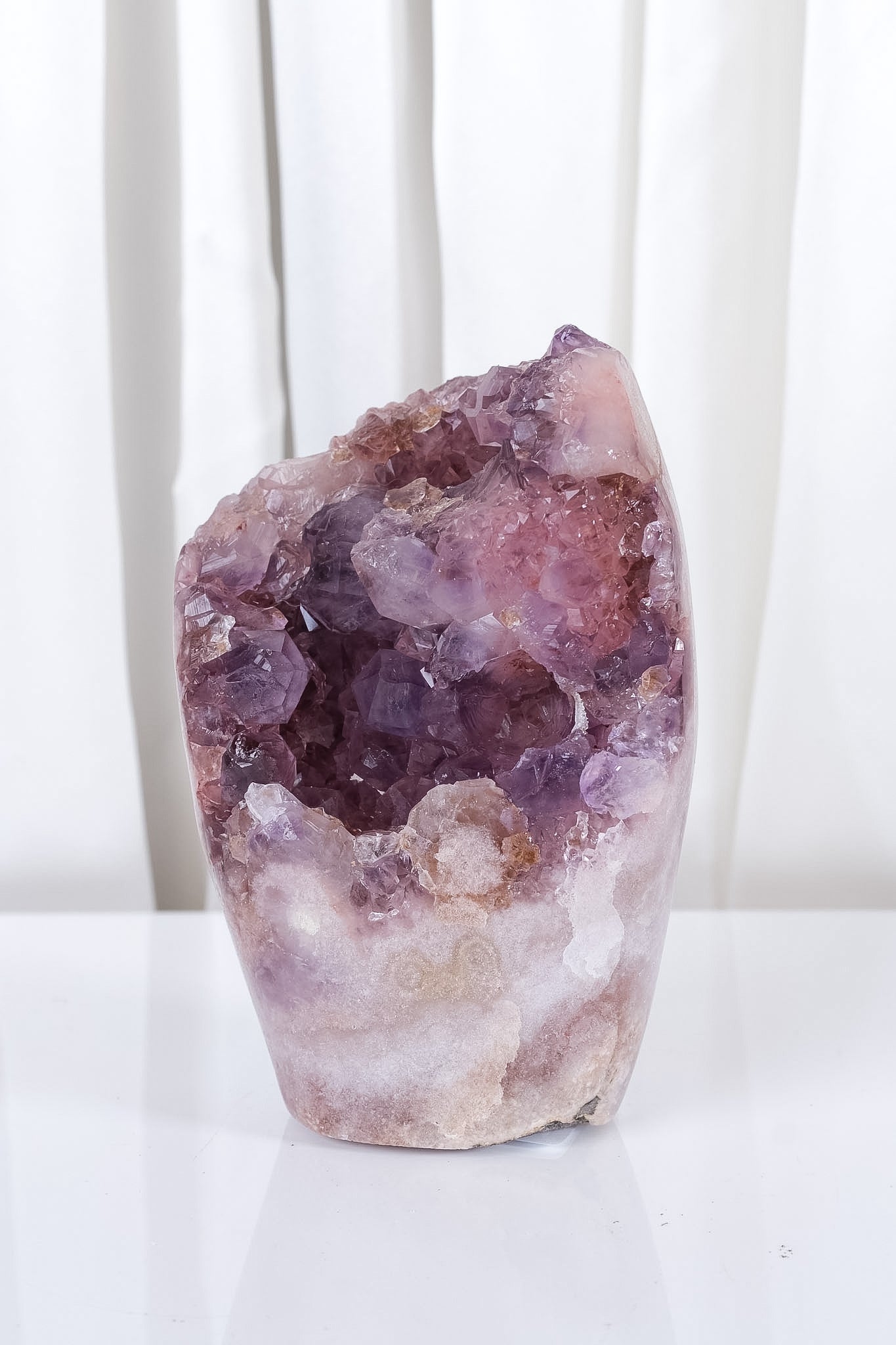 Pink Amethyst Cutbase Cluster