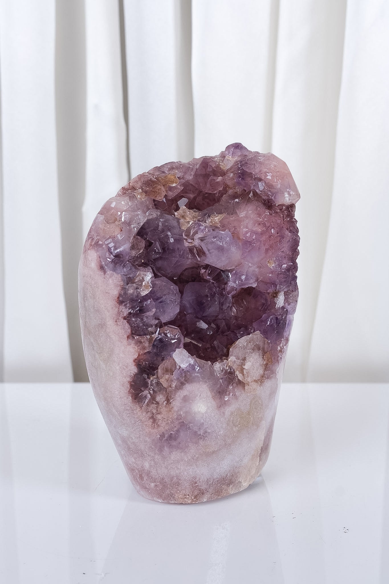 Pink Amethyst Cutbase Cluster