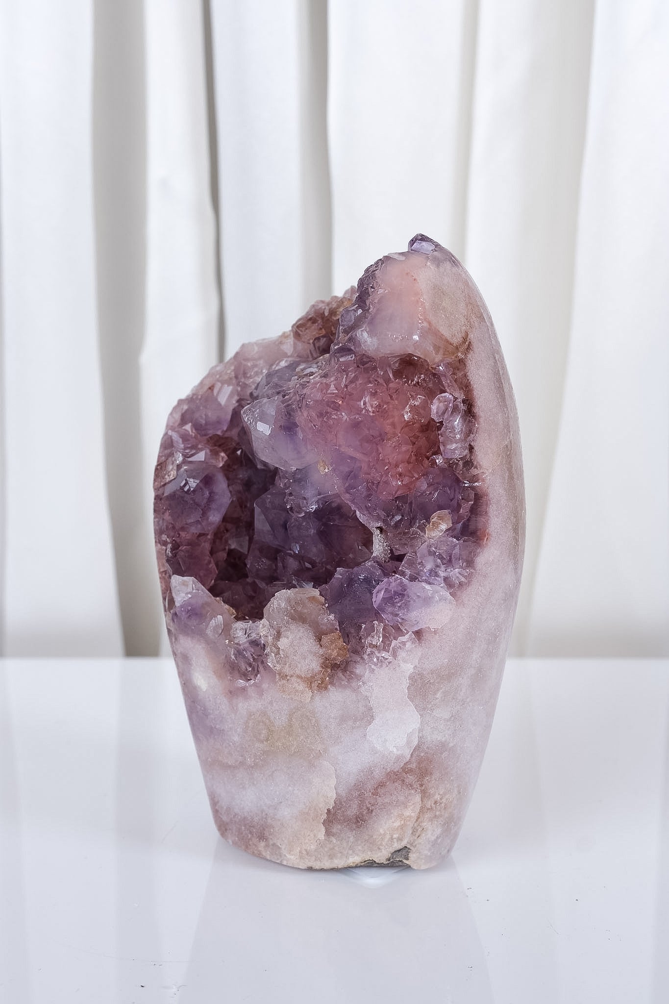 Pink Amethyst Cutbase Cluster