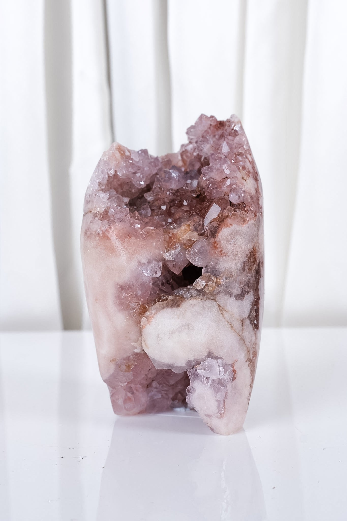 Pink Amethyst Cutbase Cluster