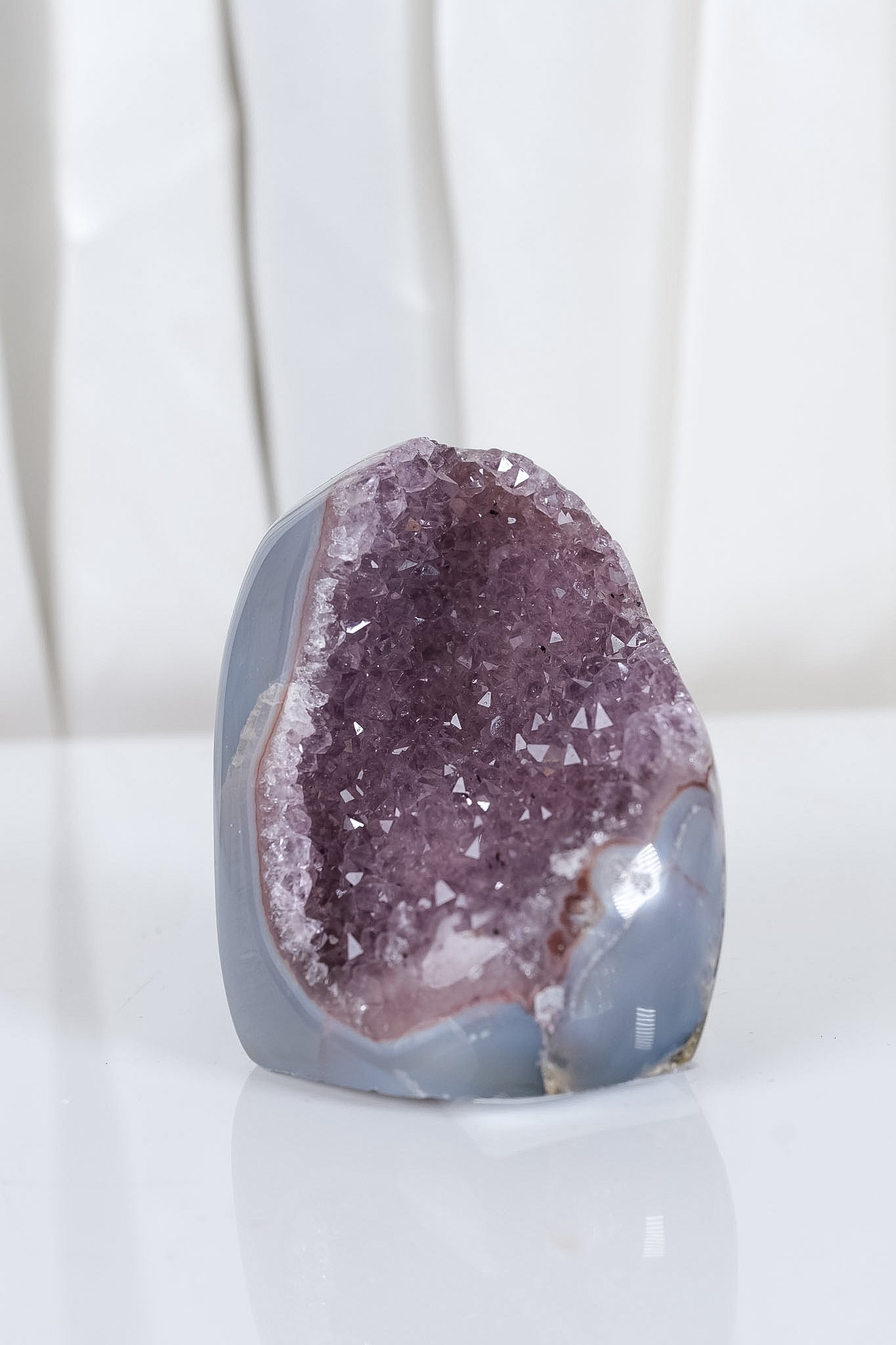 Uruguayan Amethyst Agate Cutbase Cluster