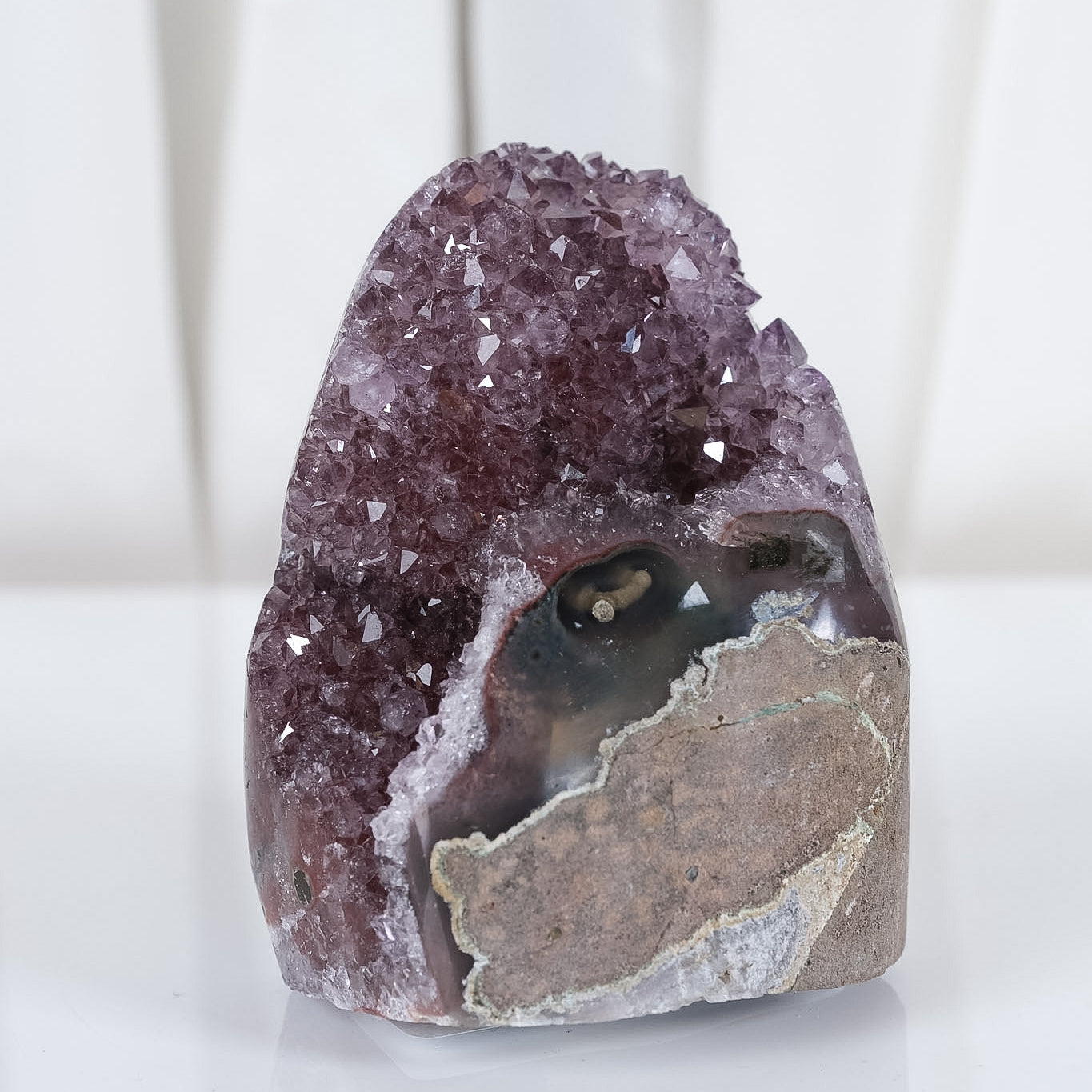 Uruguayan Amethyst Agate Cutbase Cluster