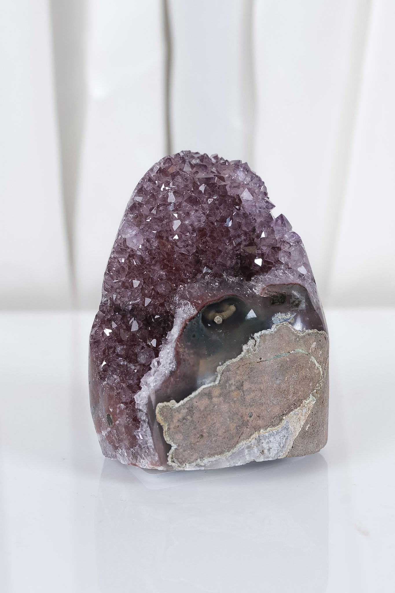 Uruguayan Amethyst Agate Cutbase Cluster
