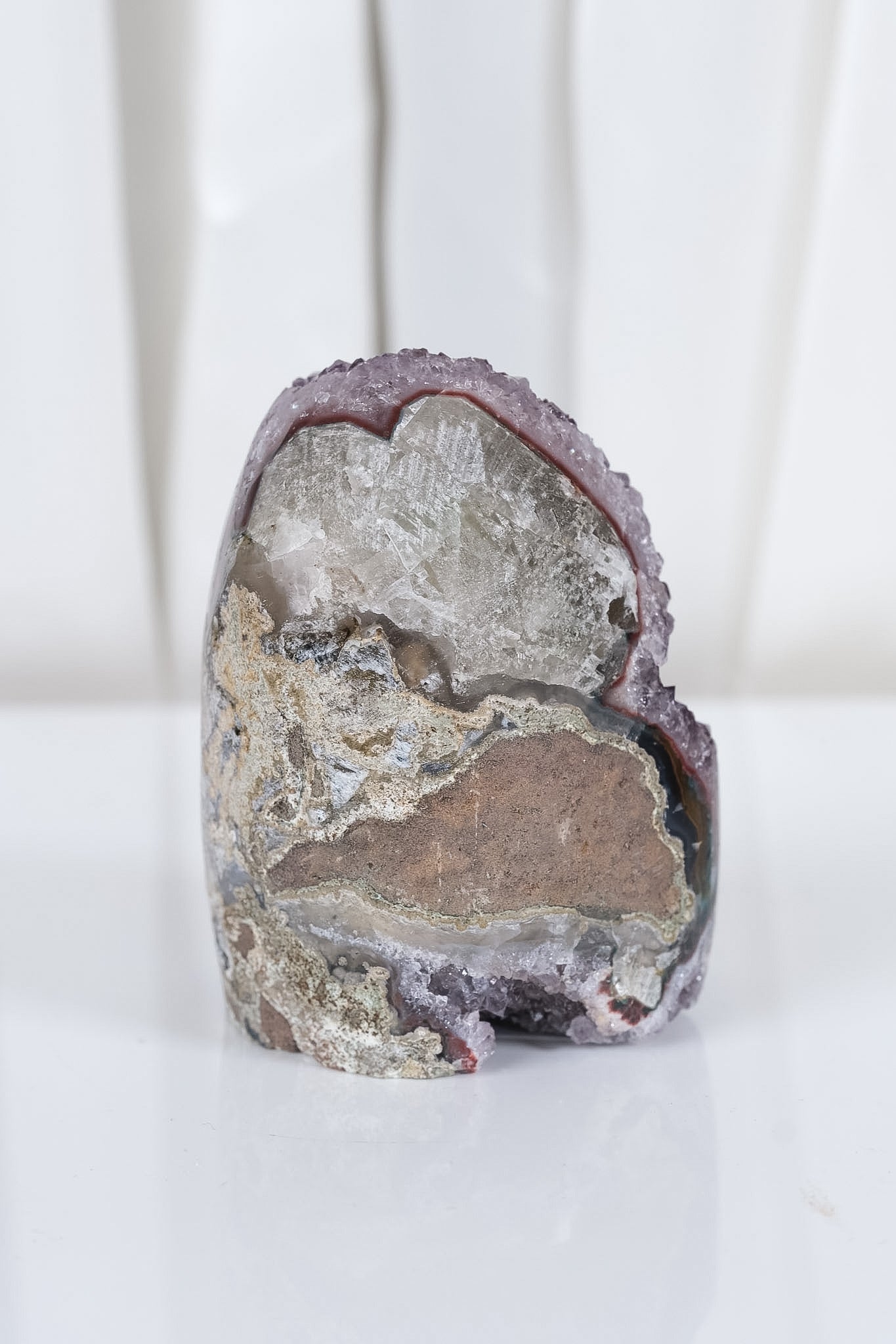 Uruguayan Amethyst Agate Cutbase Cluster