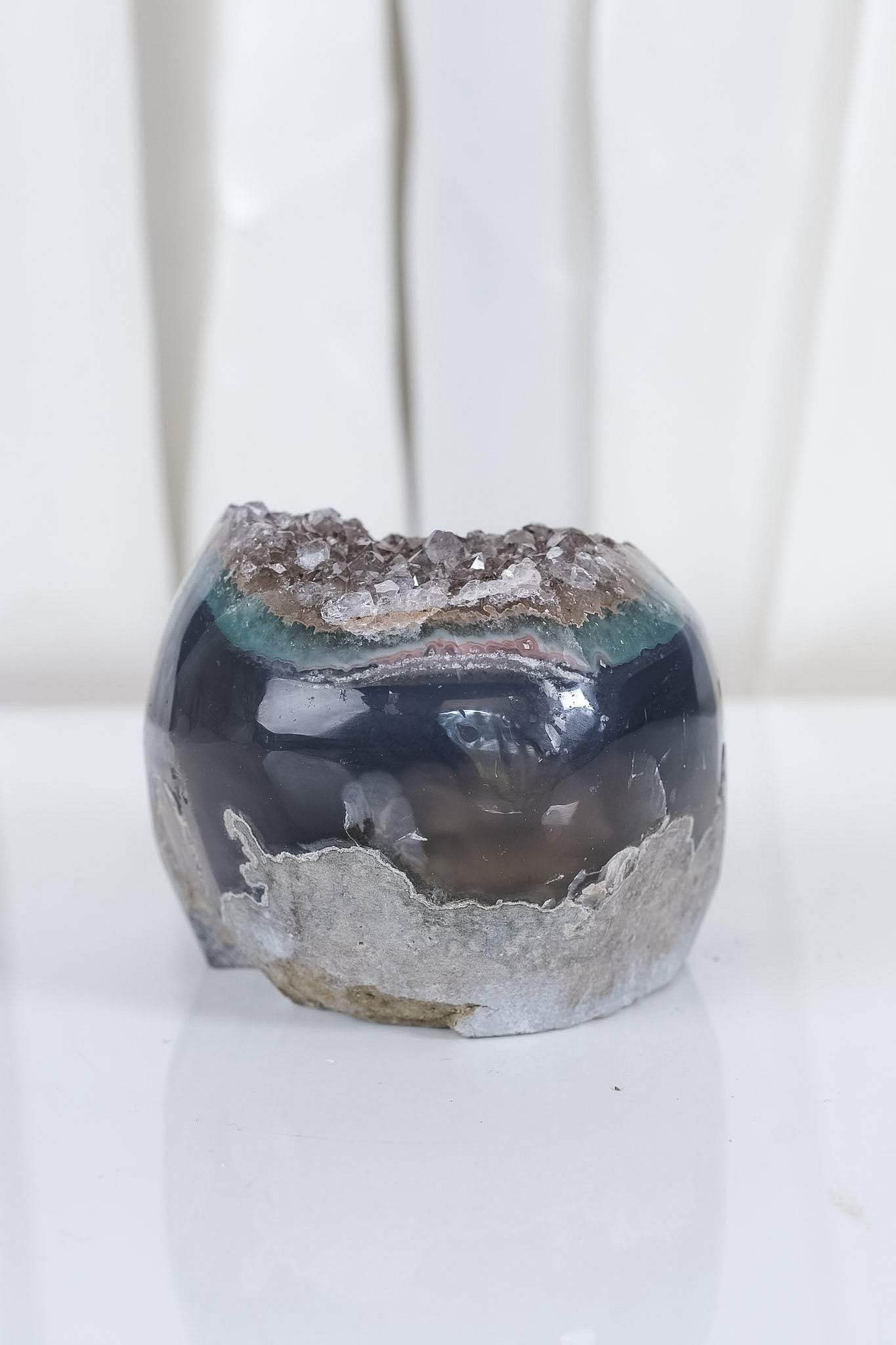 Uruguayan Amethyst Agate Cutbase Cluster