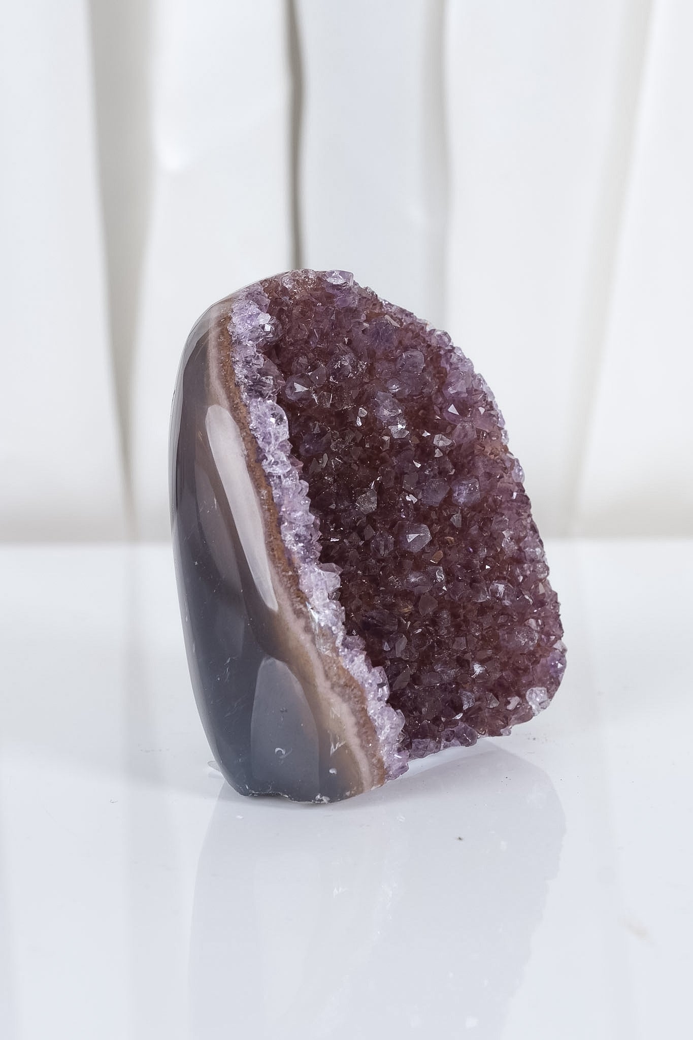 Uruguayan Amethyst Agate Cutbase Cluster