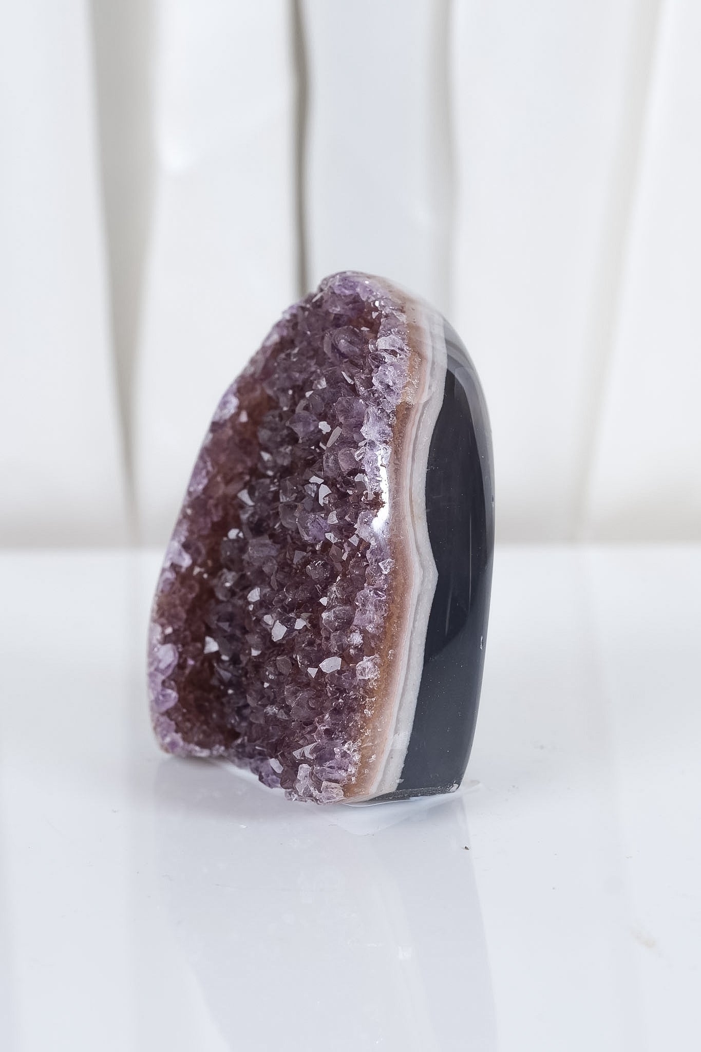 Uruguayan Amethyst Agate Cutbase Cluster