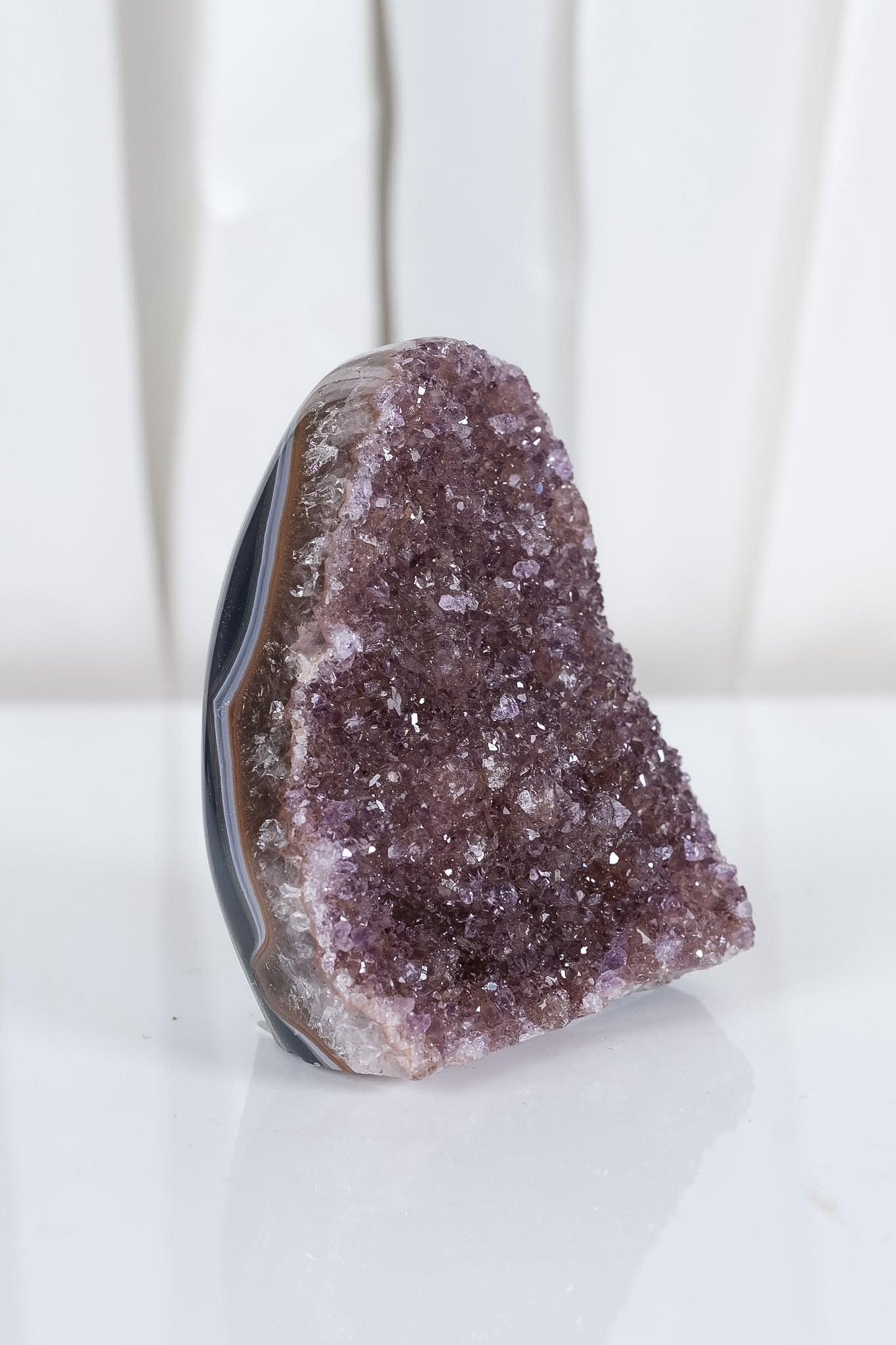 Uruguayan Amethyst Agate Cutbase Cluster