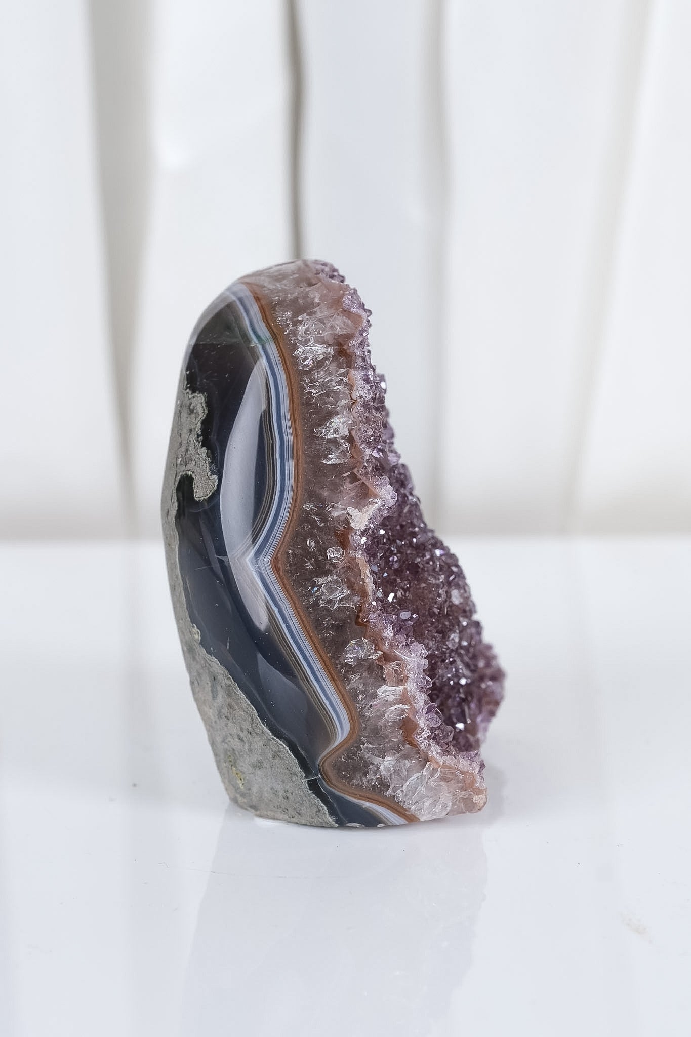 Uruguayan Amethyst Agate Cutbase Cluster