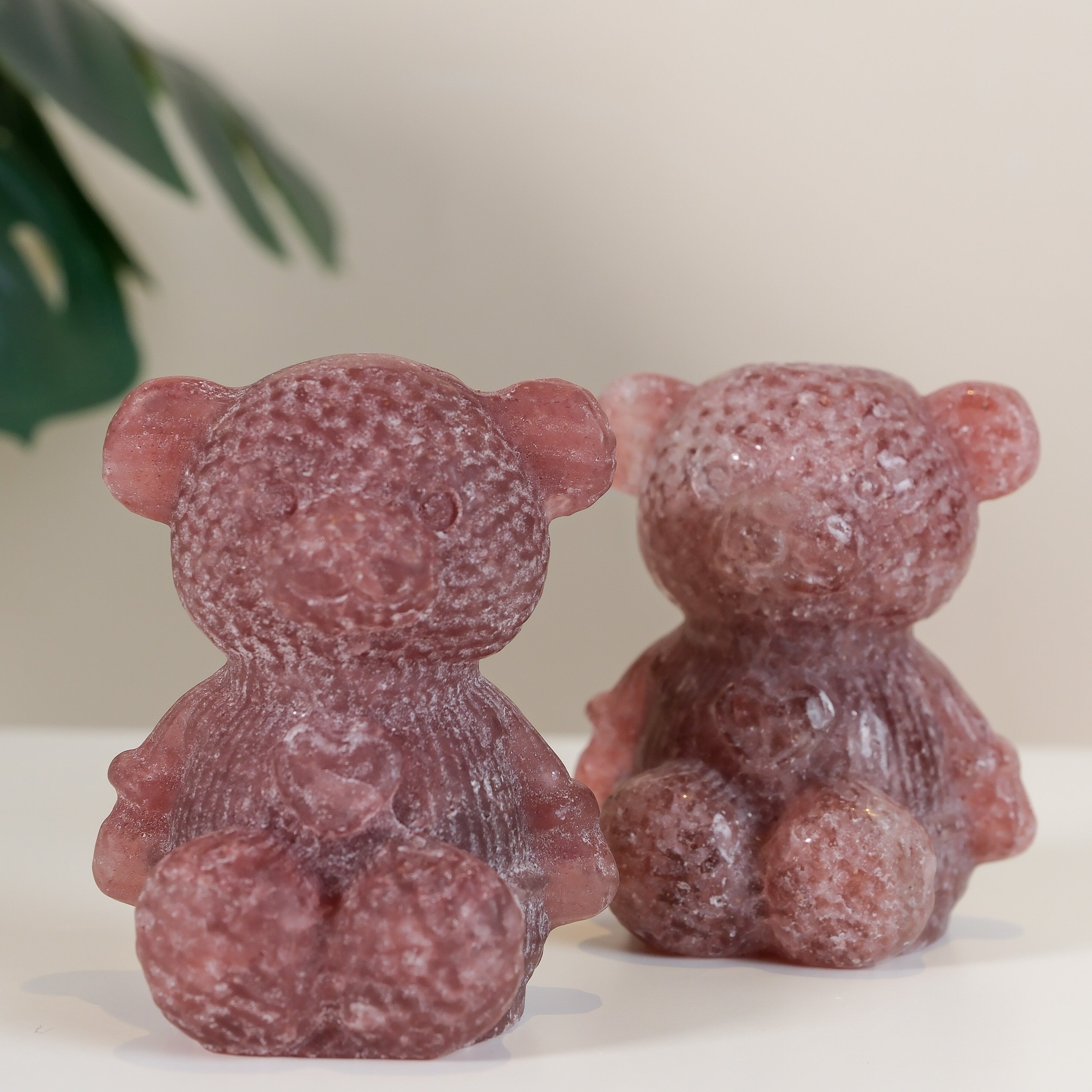 Strawberry Quartz Teddy Bear