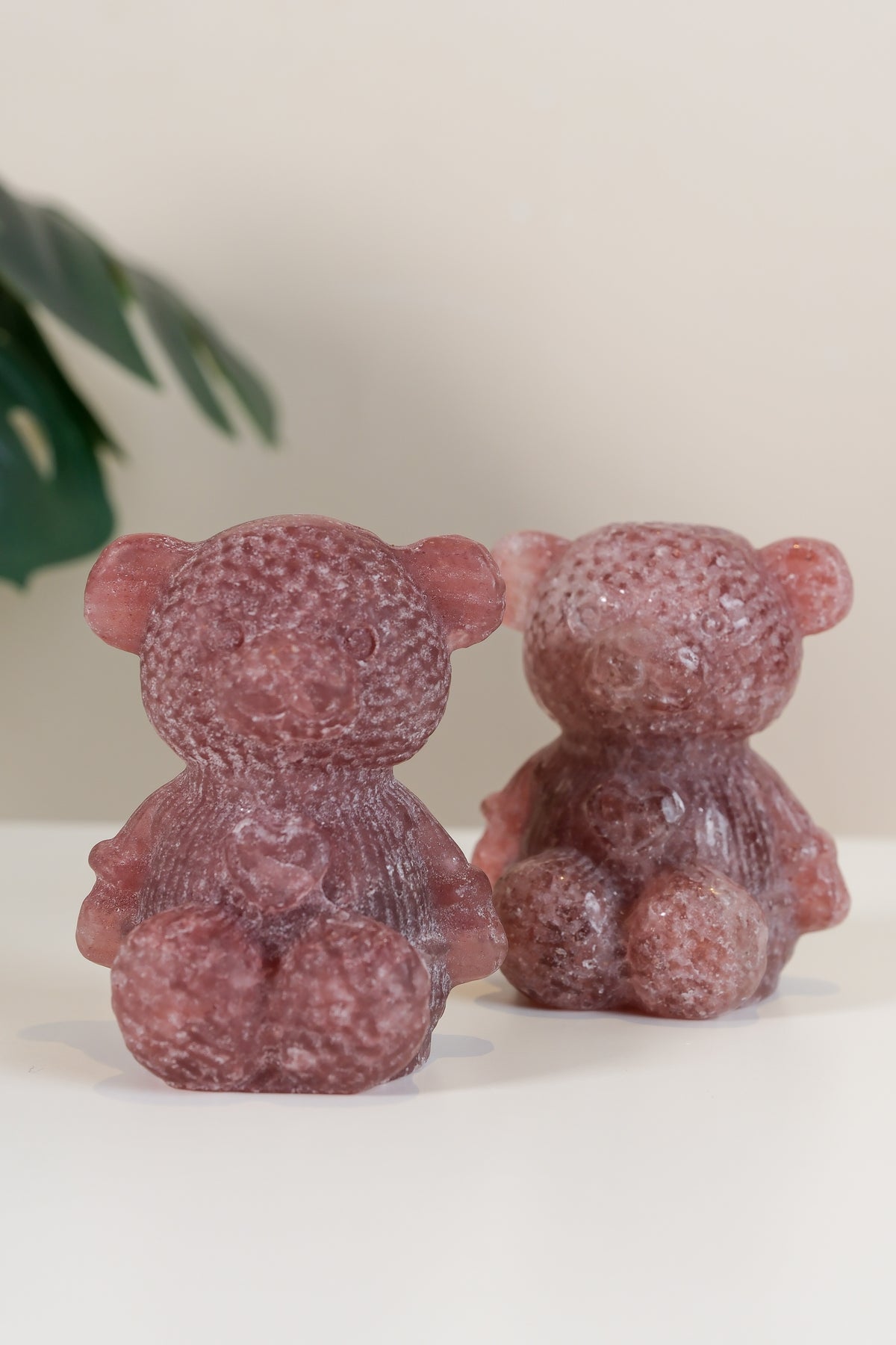 Strawberry Quartz Teddy Bear