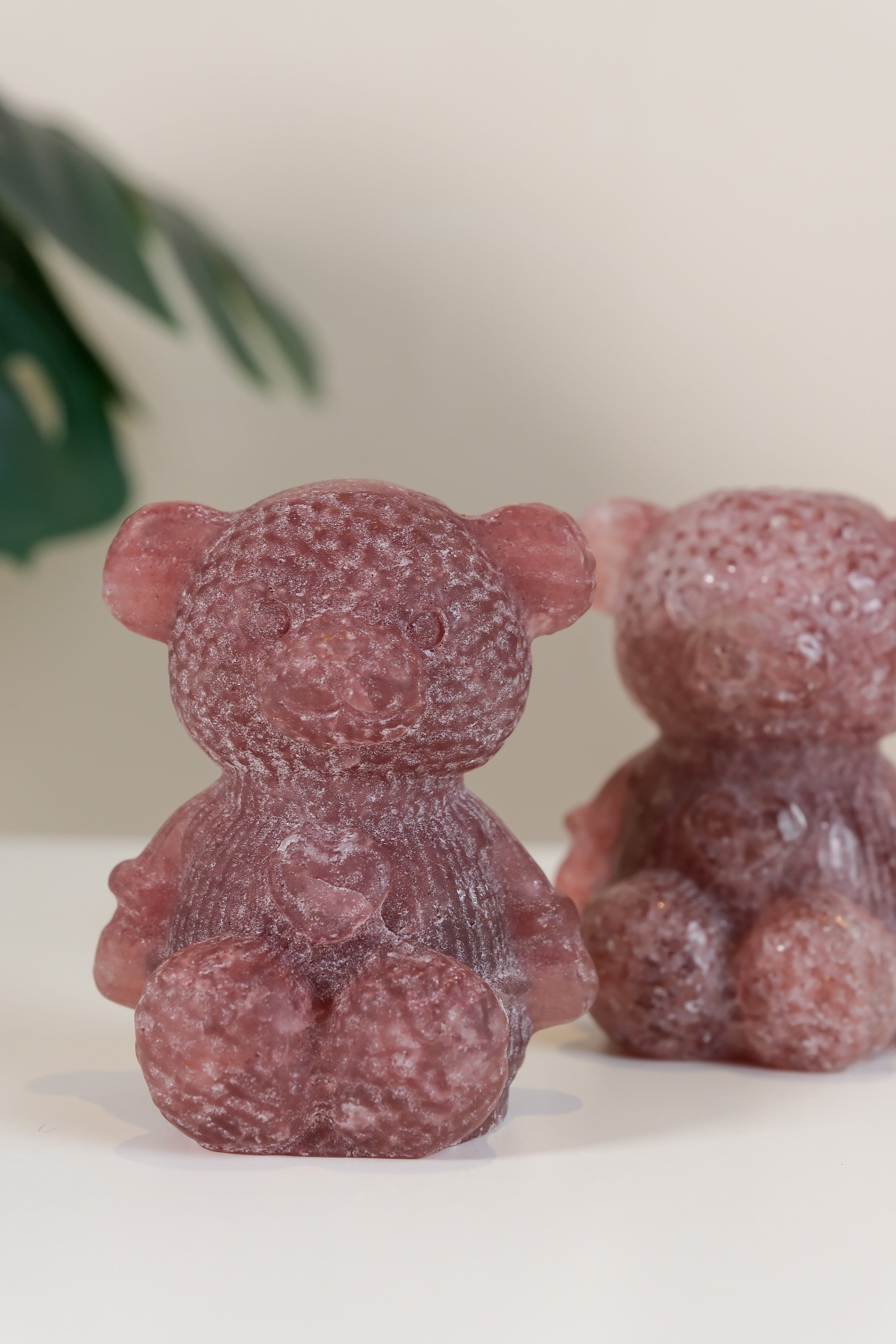 Strawberry Quartz Teddy Bear