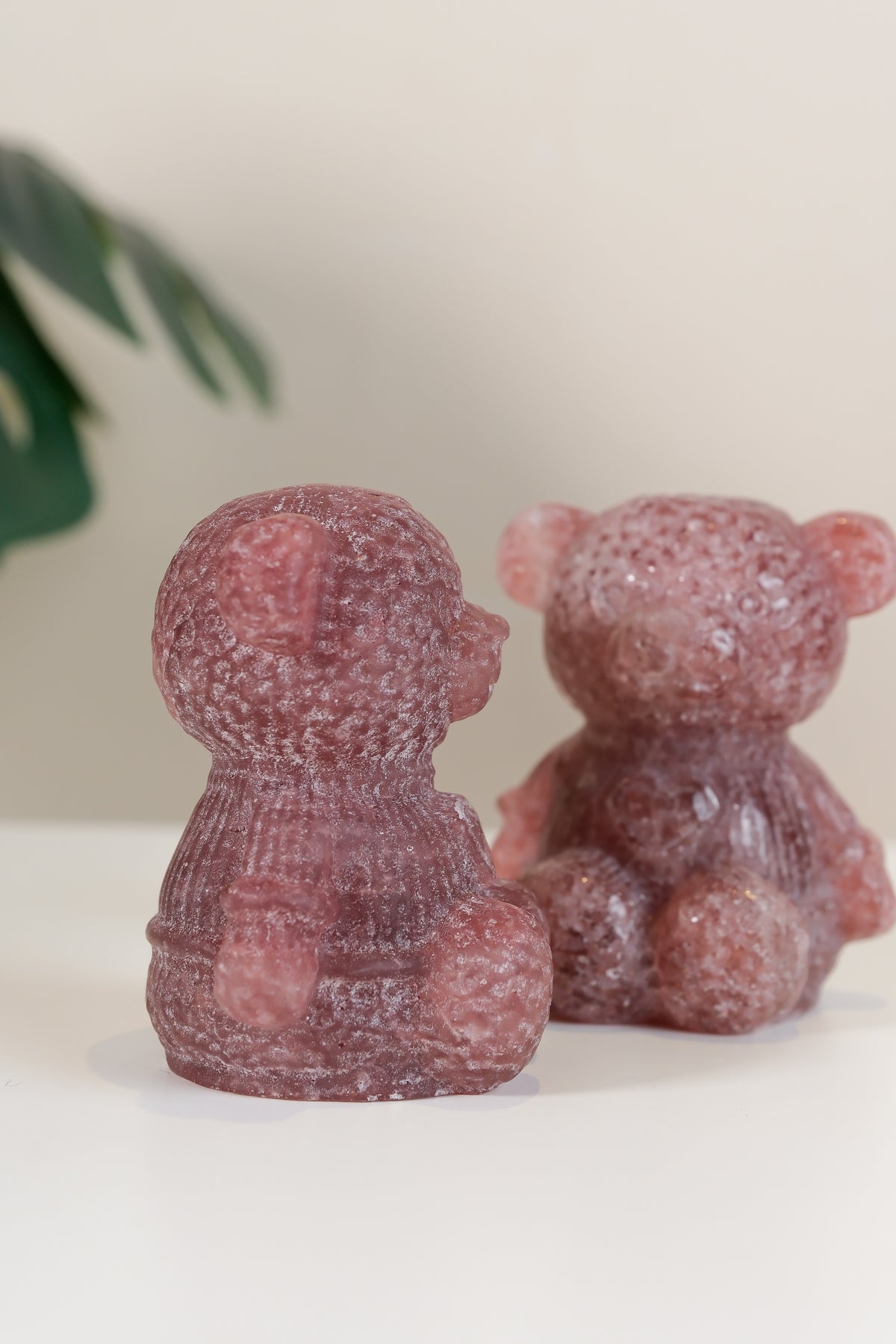 Strawberry Quartz Teddy Bear