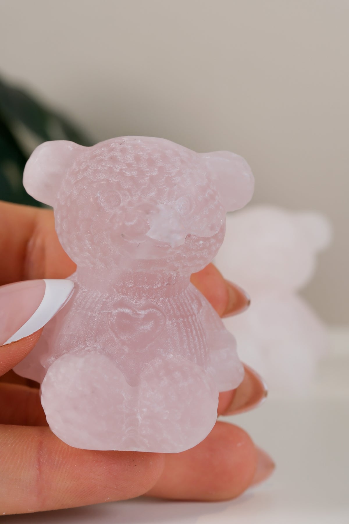 Rose Quartz Teddy Bear