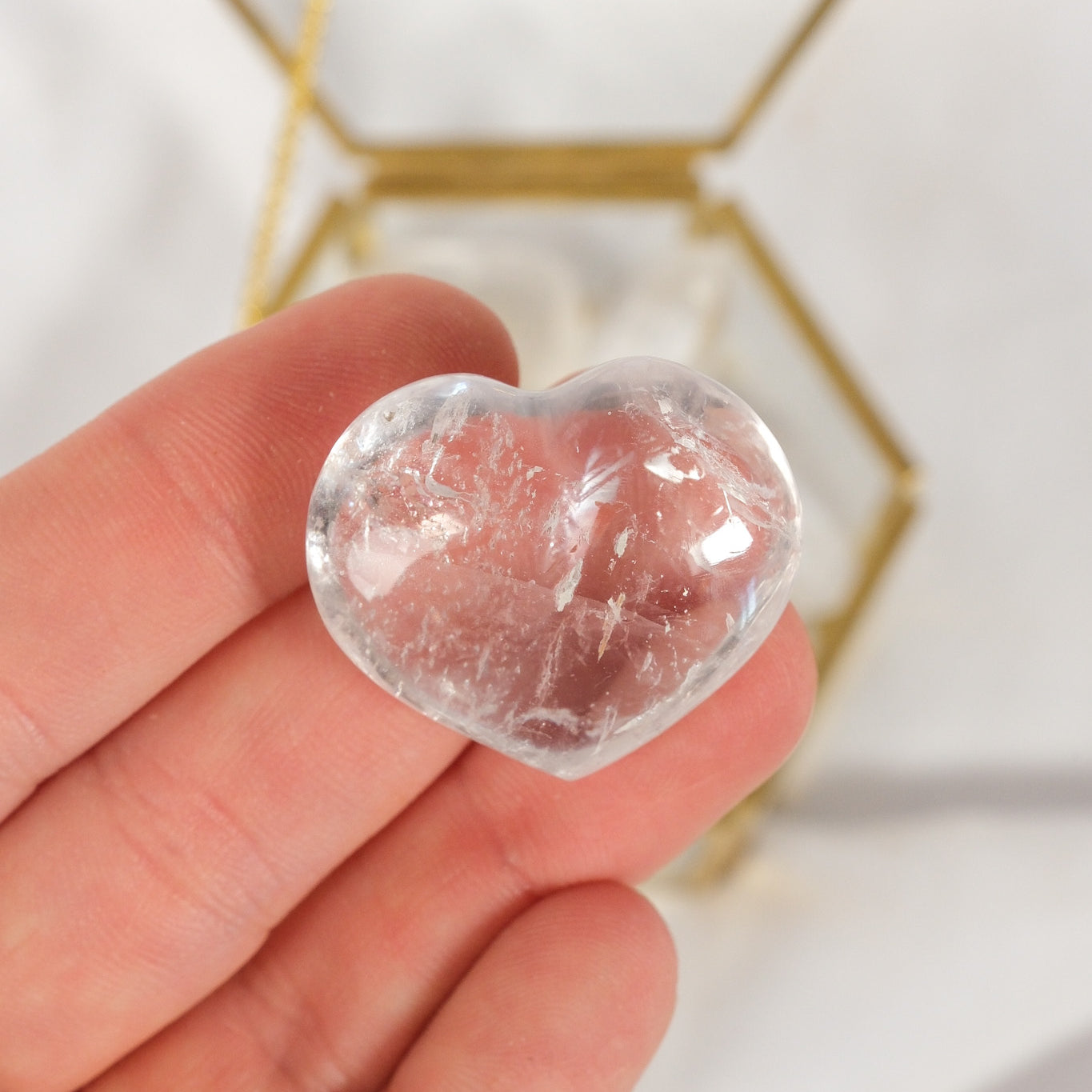 Clear Quartz Heart