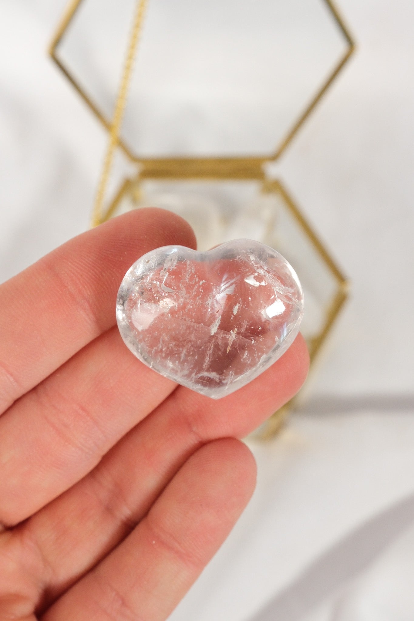 Clear Quartz Heart