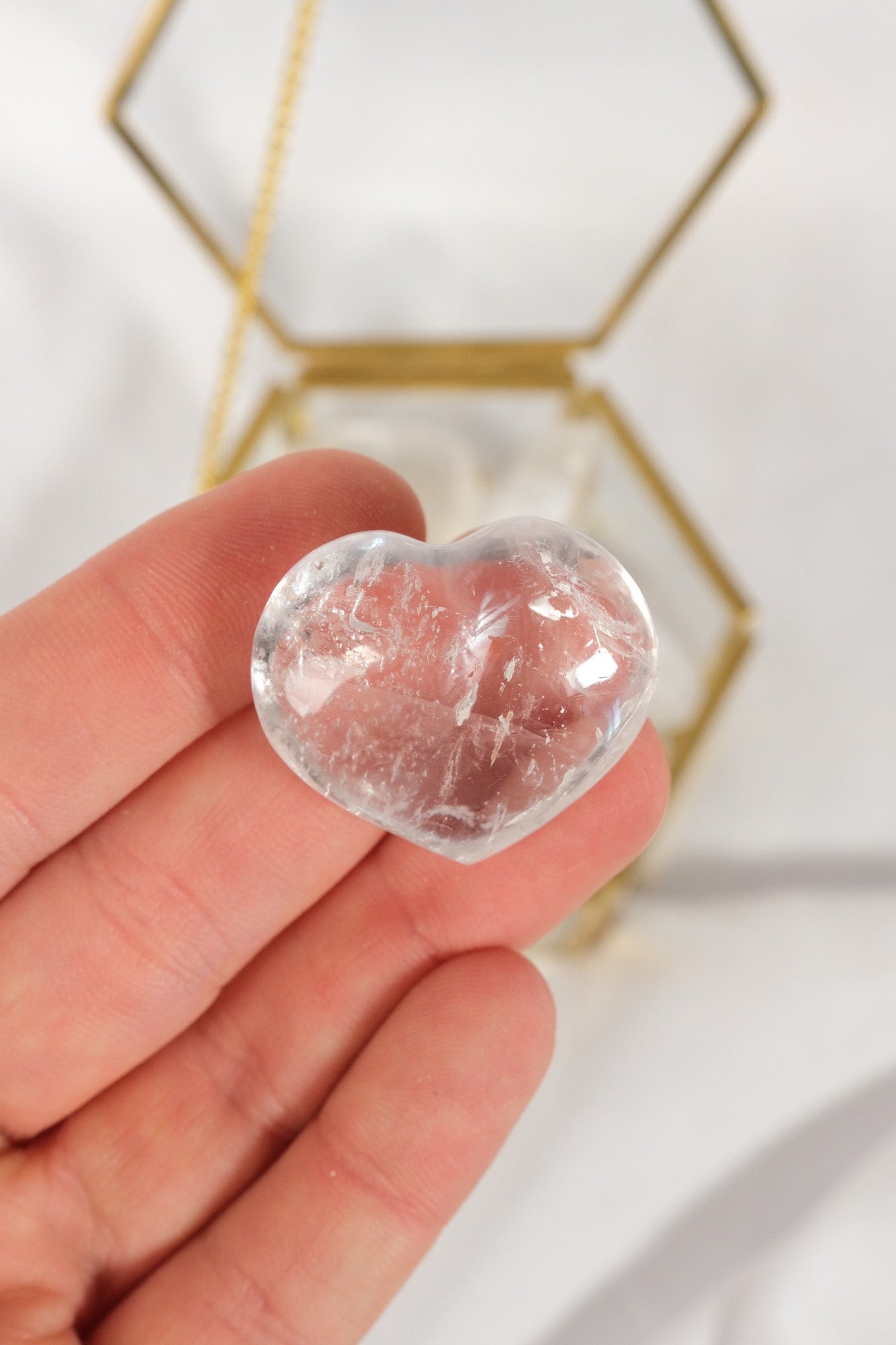 Clear Quartz Heart
