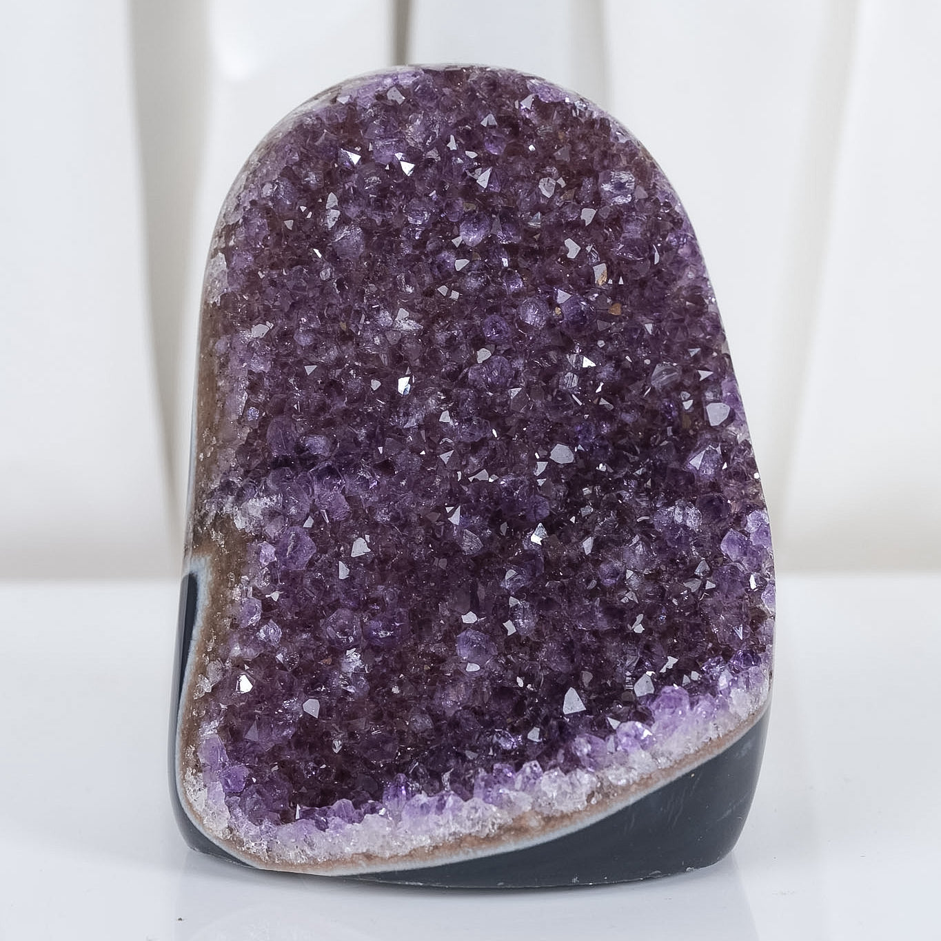 Uruguayan Amethyst Agate Cutbase Cluster