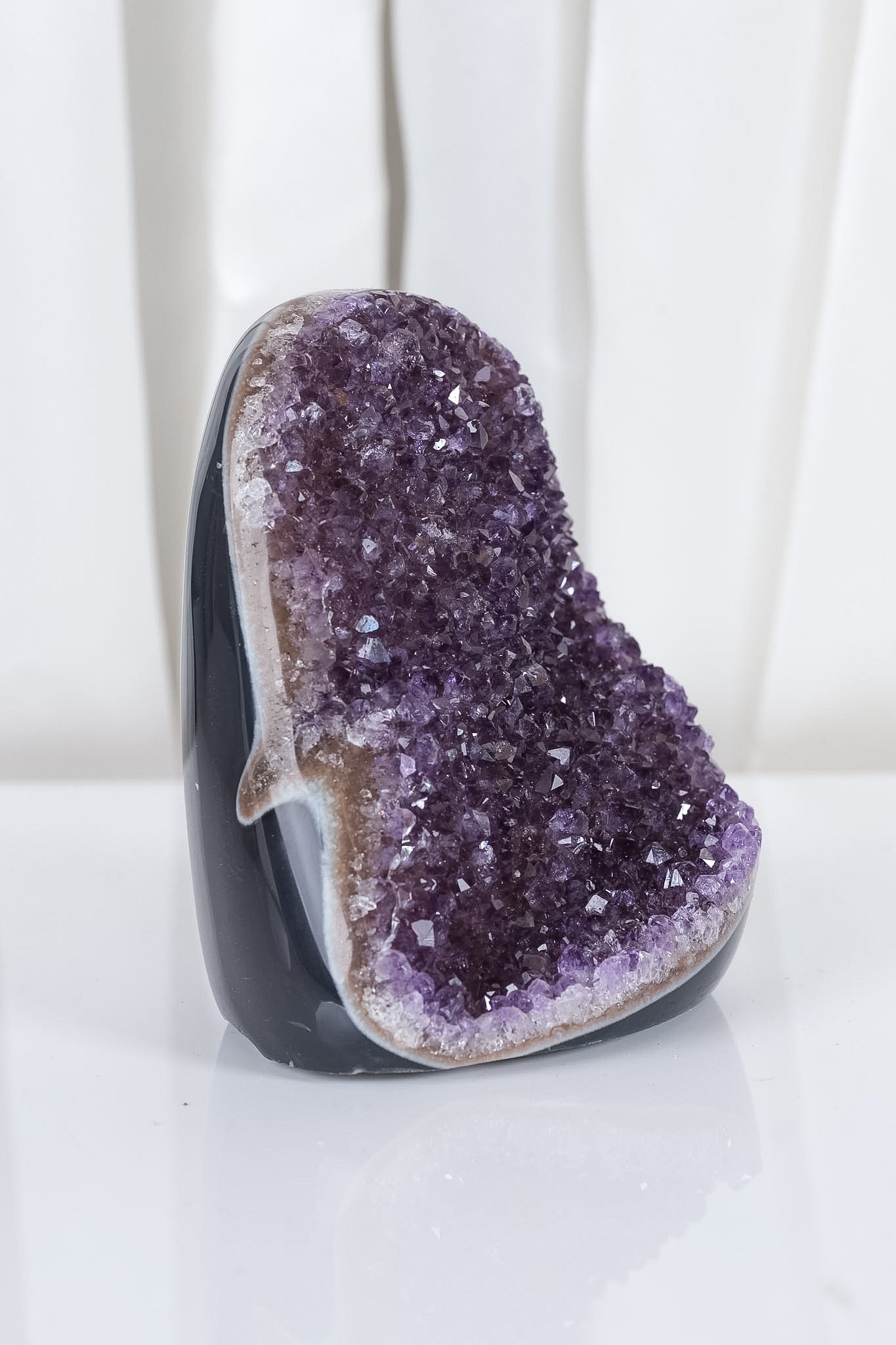 Uruguayan Amethyst Agate Cutbase Cluster
