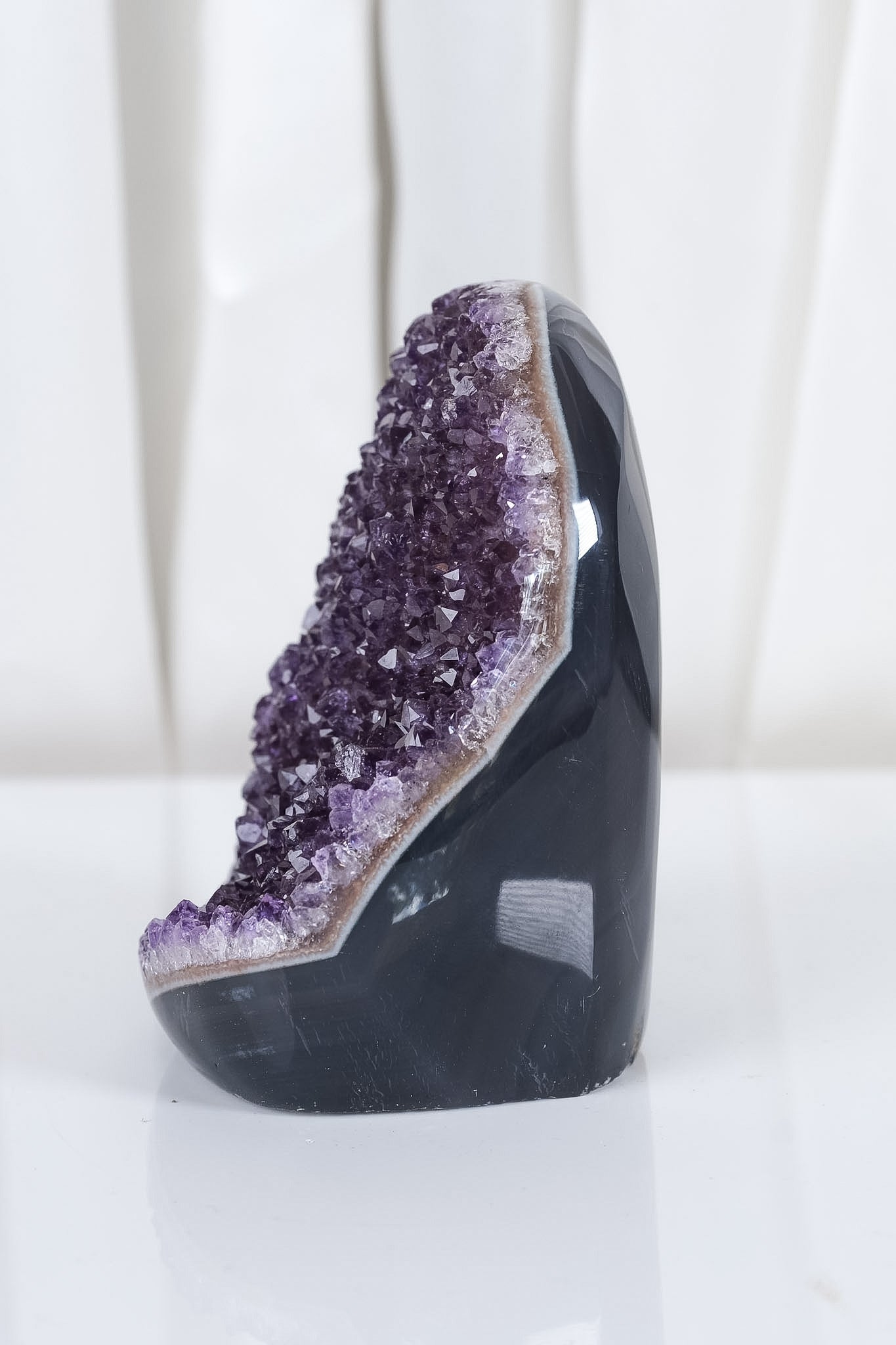 Uruguayan Amethyst Agate Cutbase Cluster