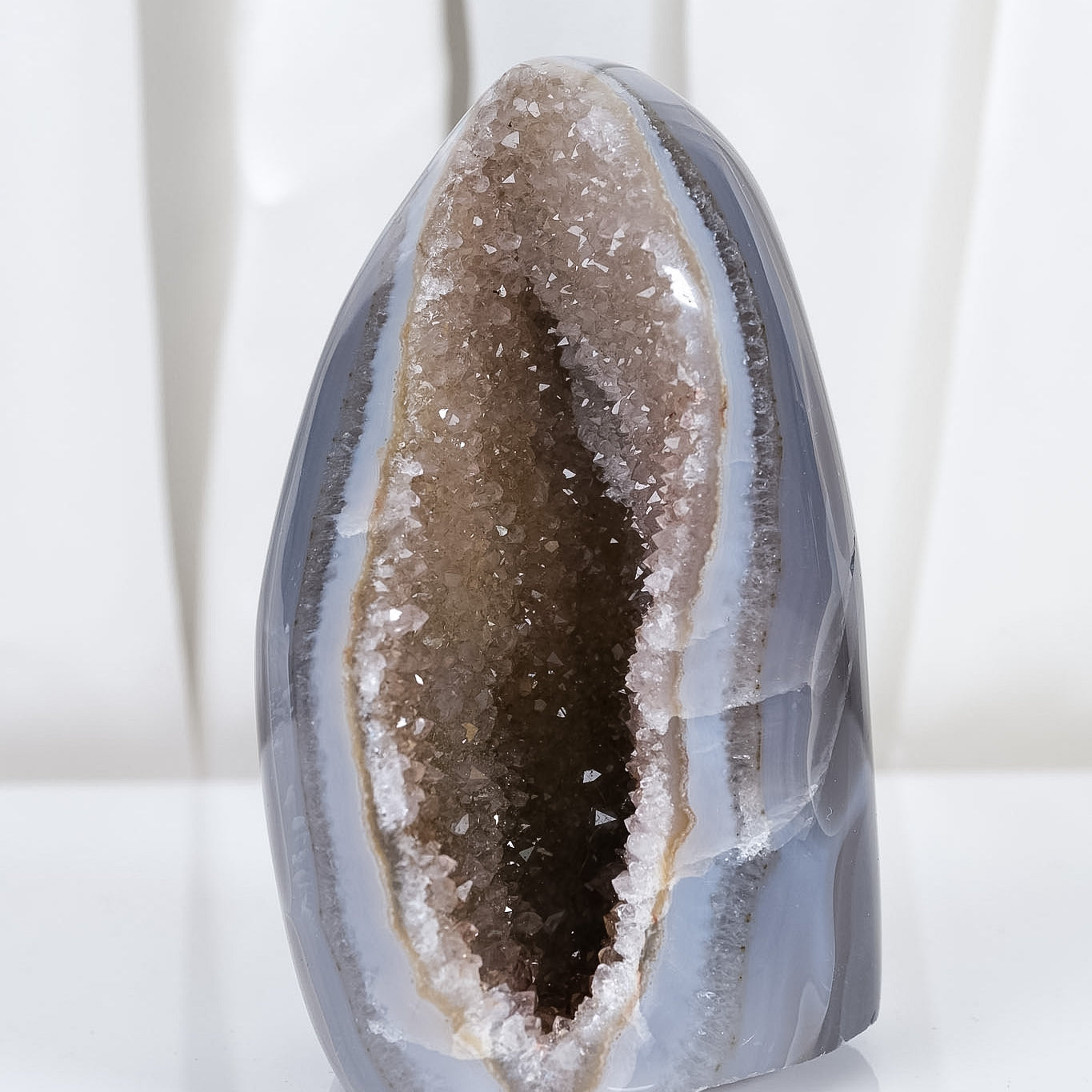 Uruguayan Amethyst Agate Cutbase Cluster