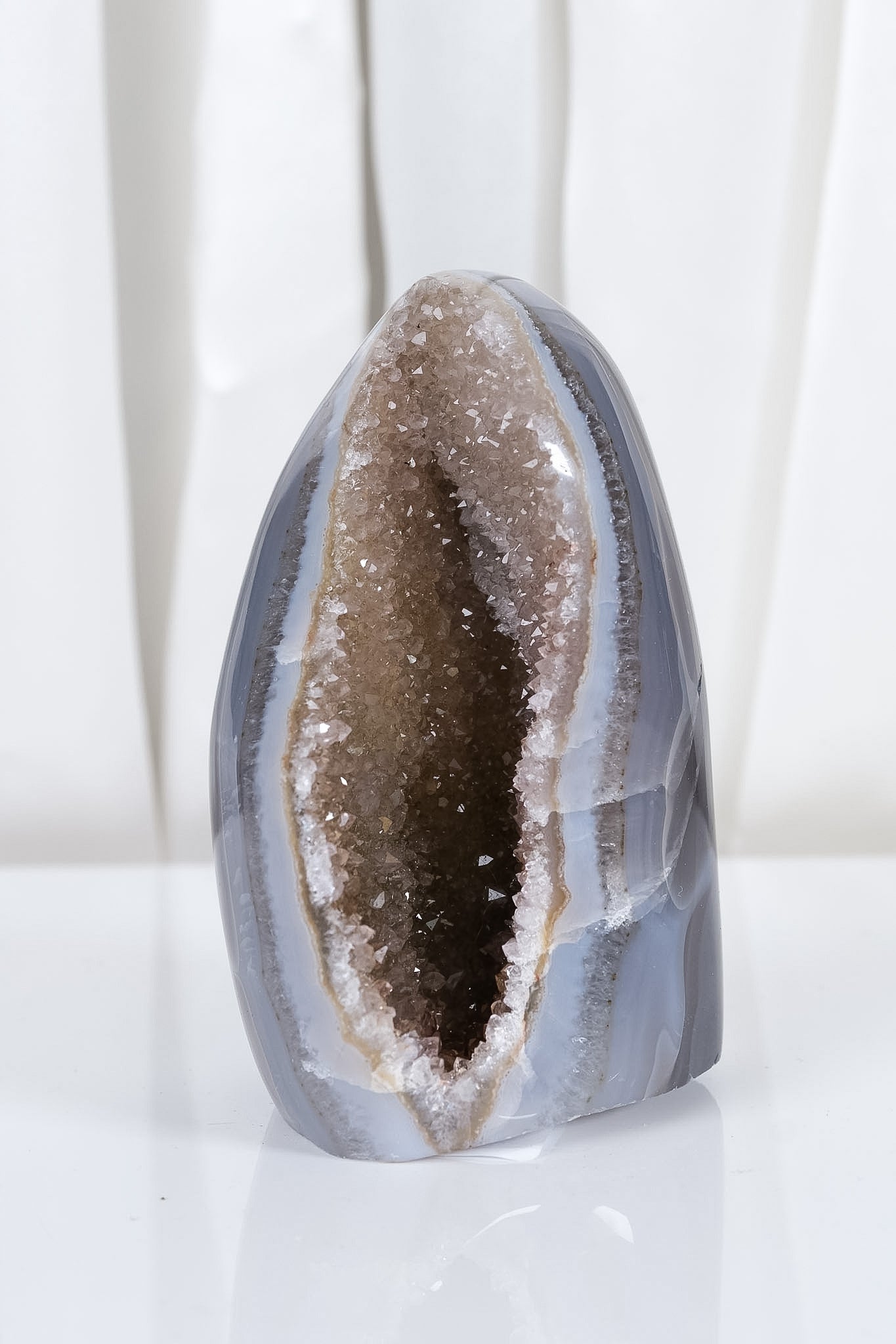 Uruguayan Amethyst Agate Cutbase Cluster
