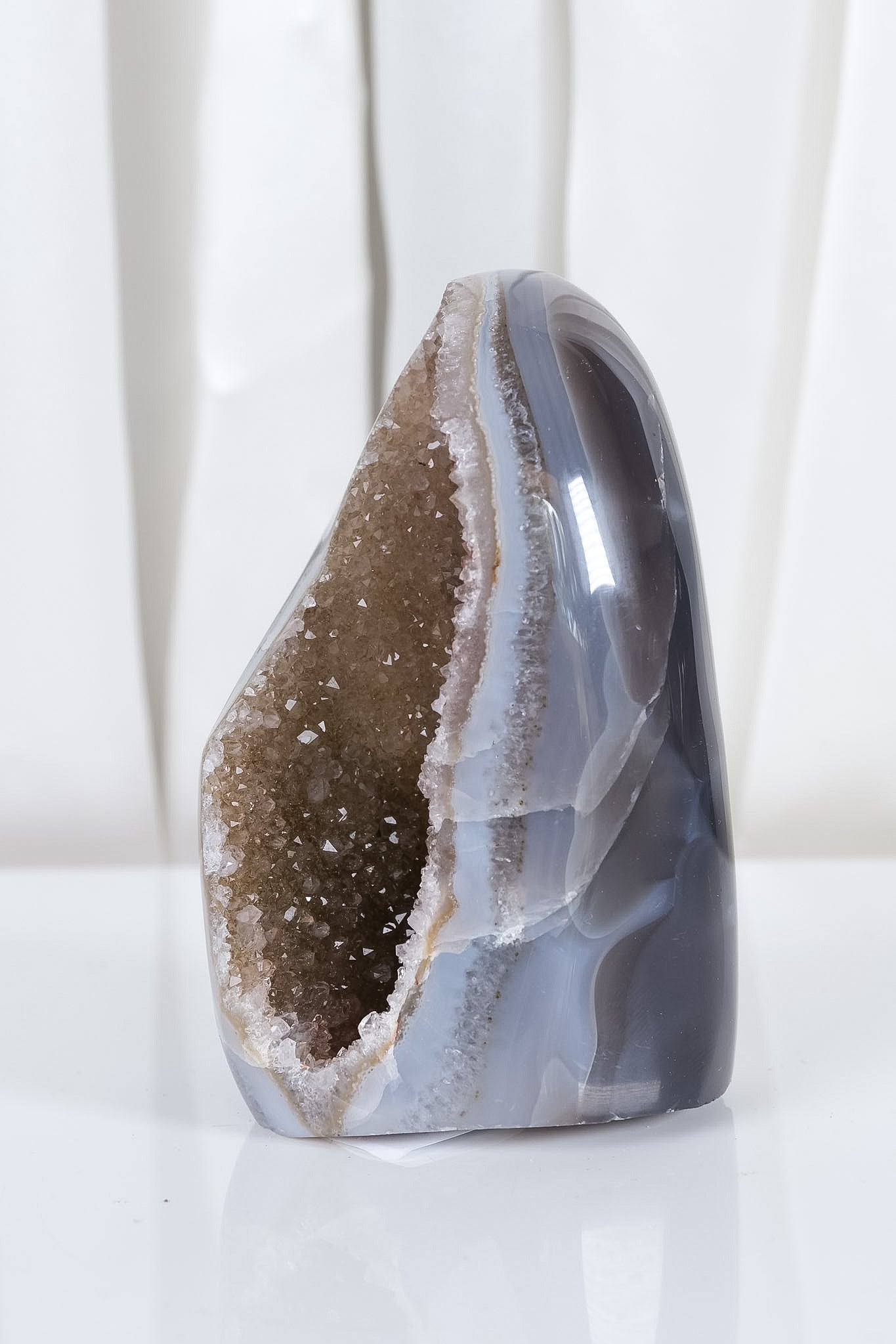 Uruguayan Amethyst Agate Cutbase Cluster