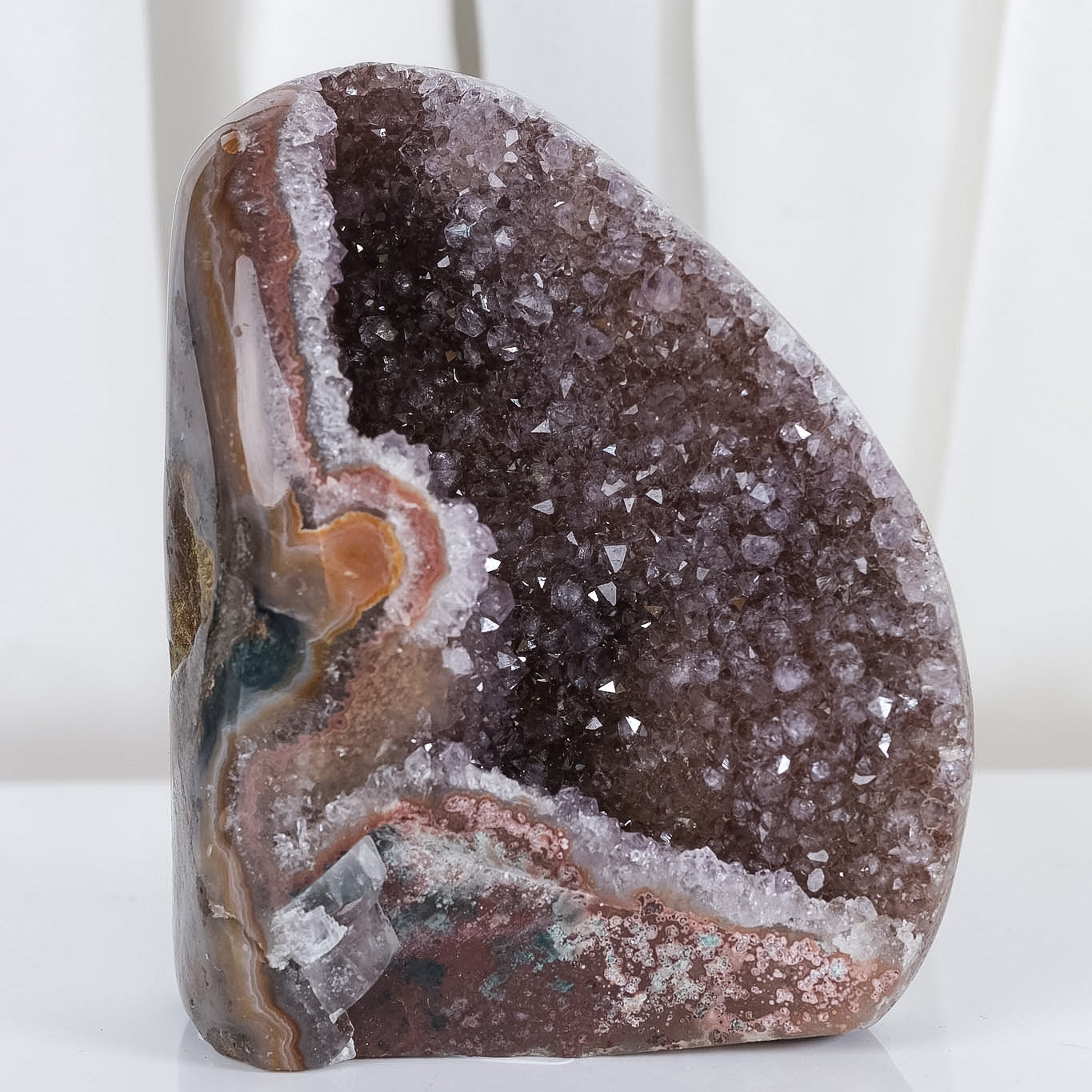 Uruguayan Amethyst Agate Cutbase Cluster
