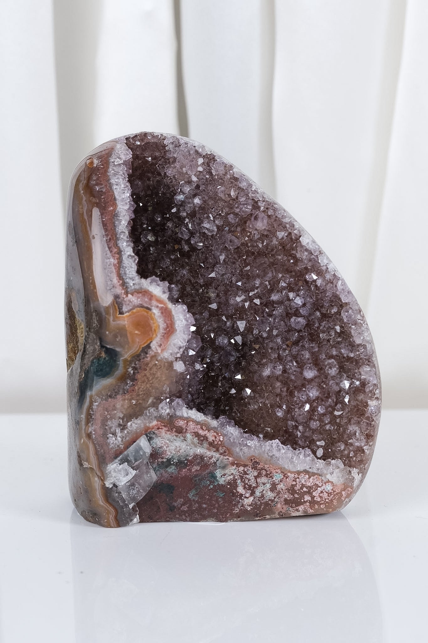 Uruguayan Amethyst Agate Cutbase Cluster