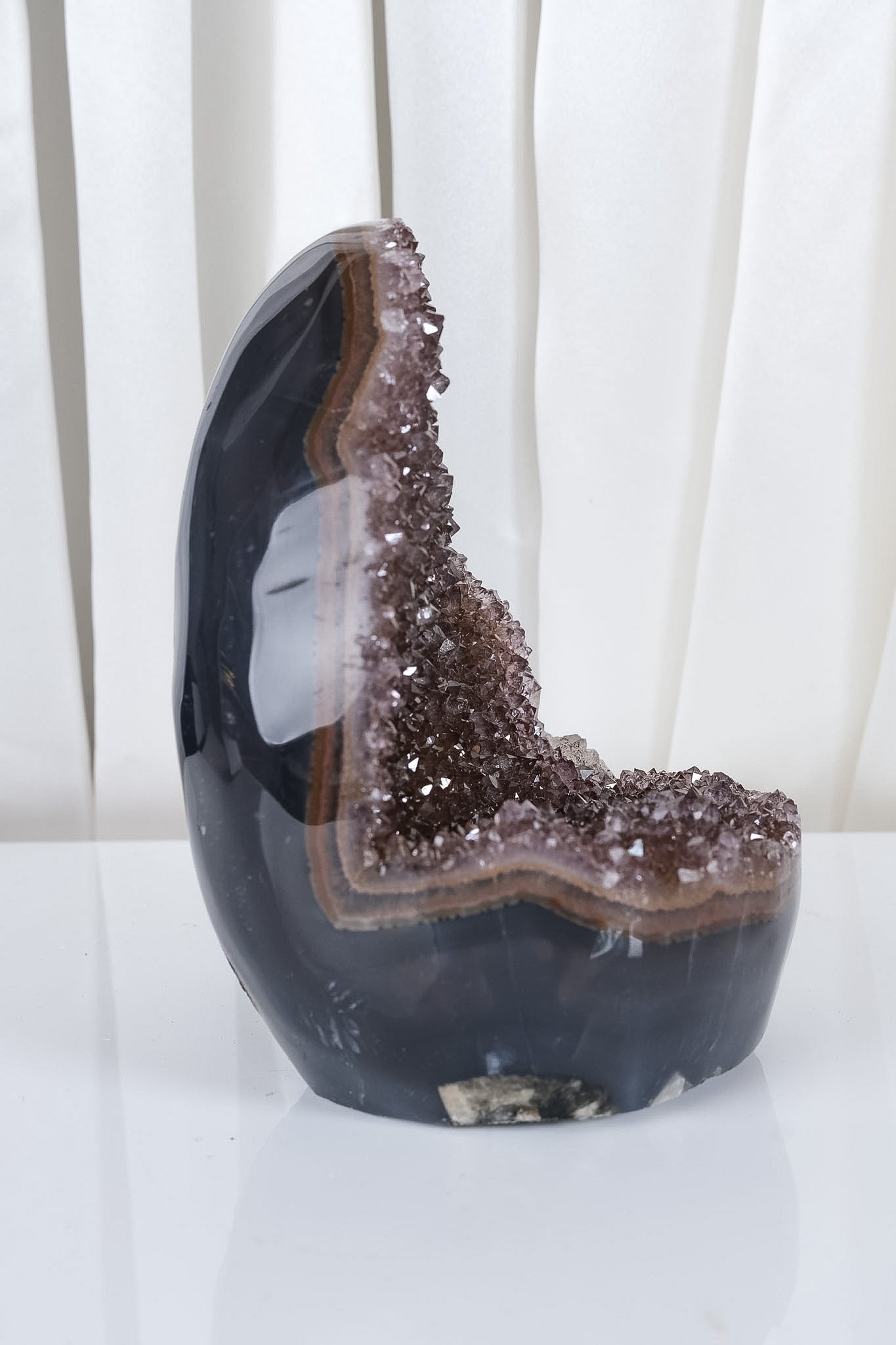 Uruguayan Amethyst Agate Cutbase Cluster