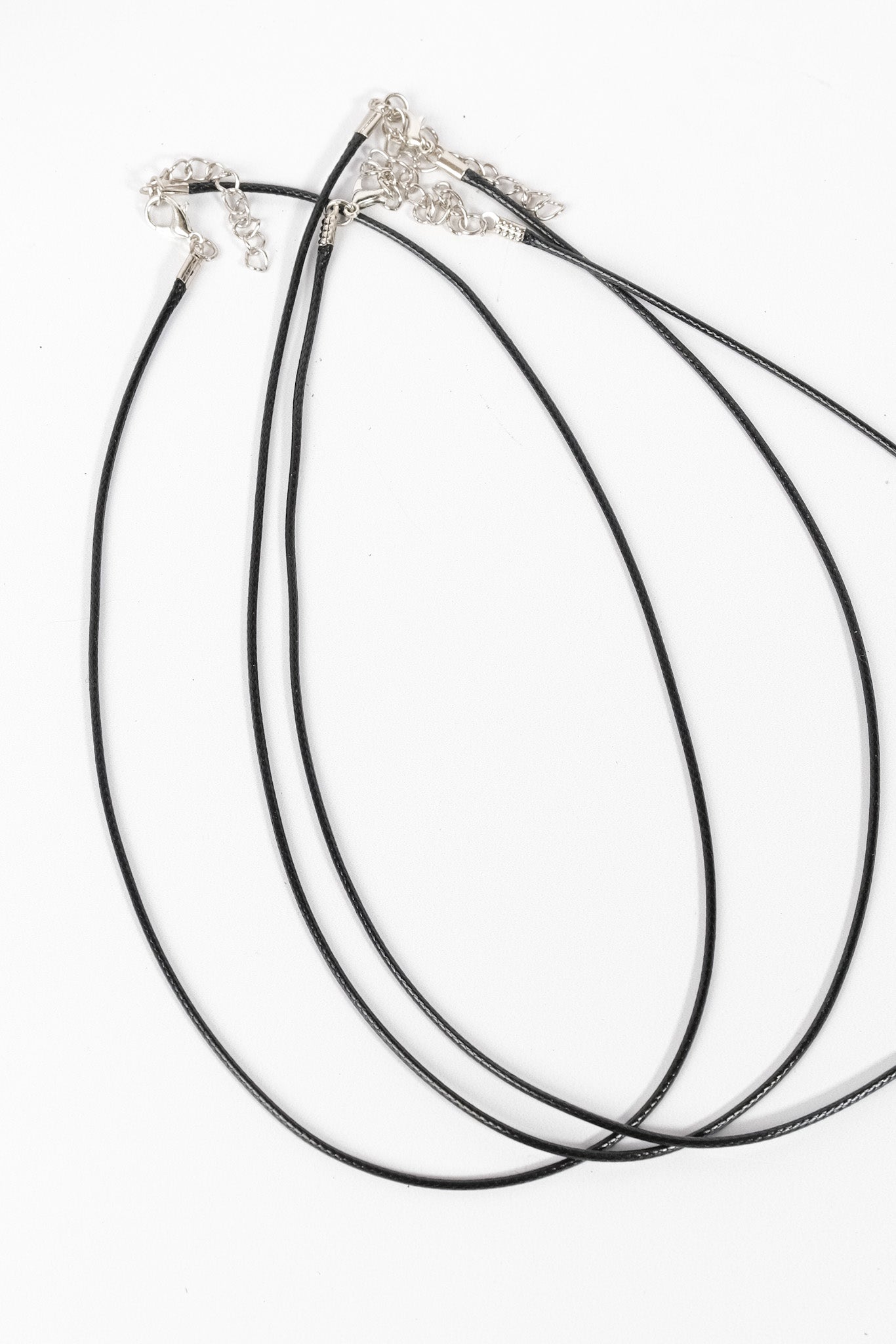 Black Adjustable Necklace Cord Chain