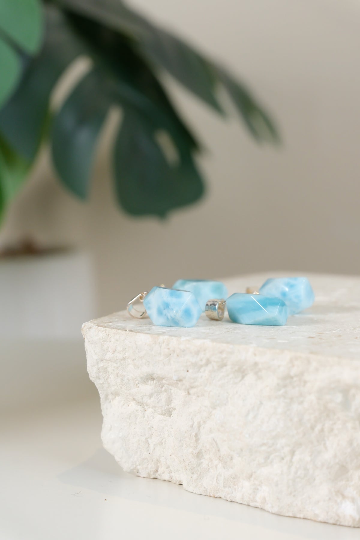 Larimar Pendant 925 Sterling Silver