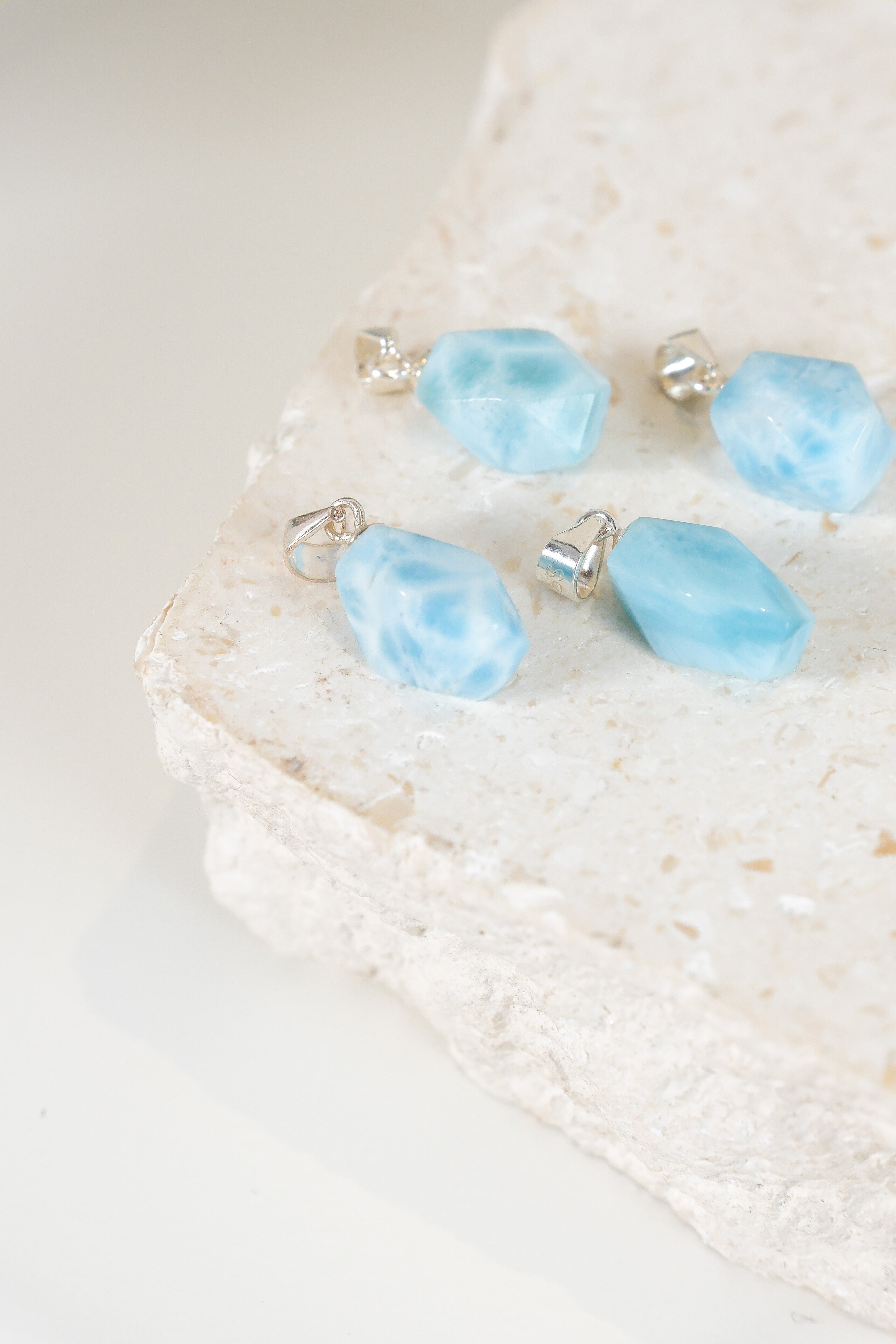 Larimar Pendant 925 Sterling Silver