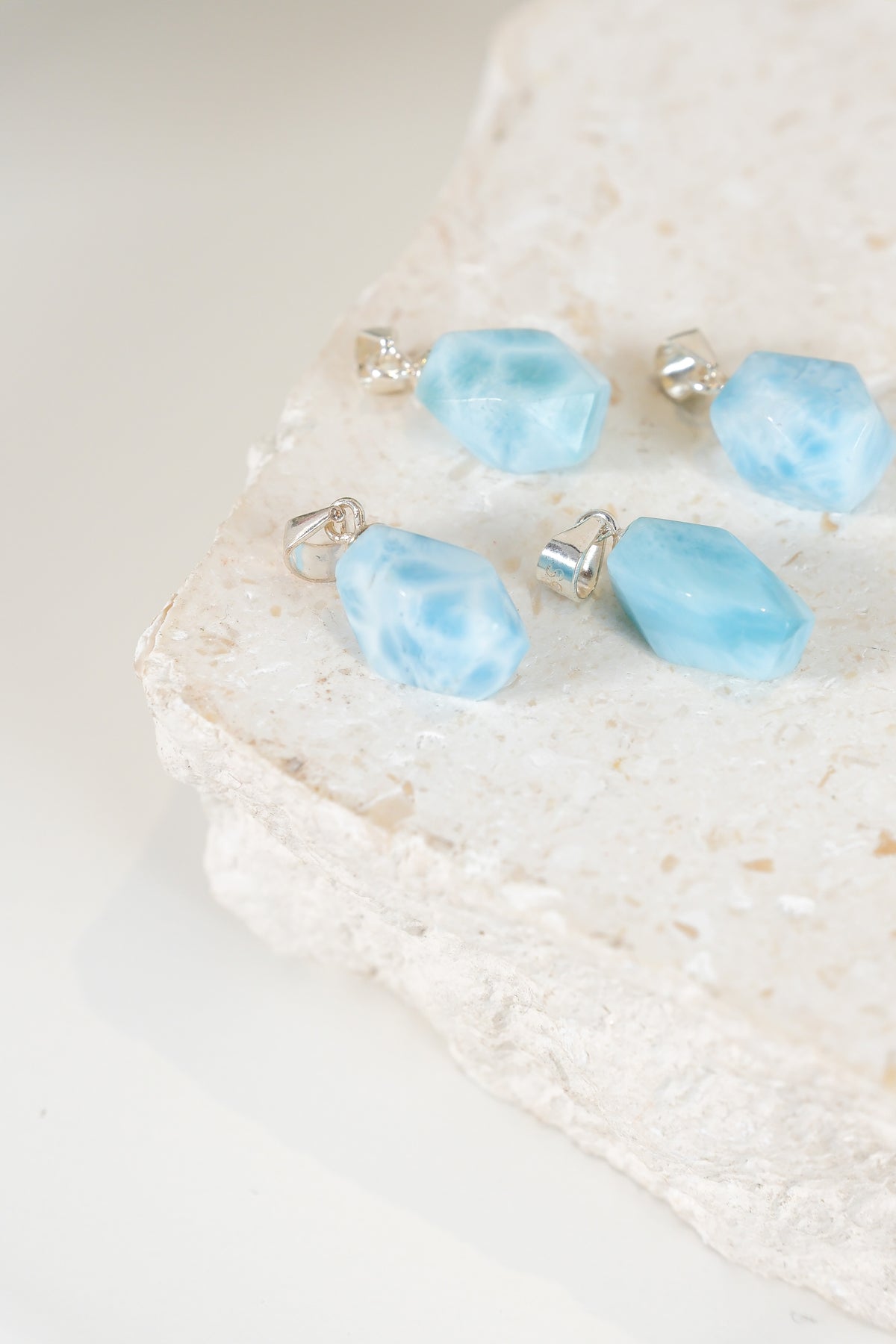 Larimar Pendant 925 Sterling Silver