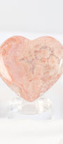 Carnelian Flower Agate Heart