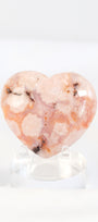 Carnelian Flower Agate Heart