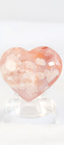 Carnelian Flower Agate Heart