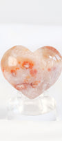 Carnelian Flower Agate Heart