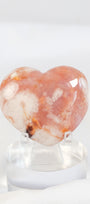 Carnelian Flower Agate Heart