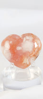 Carnelian Flower Agate Heart
